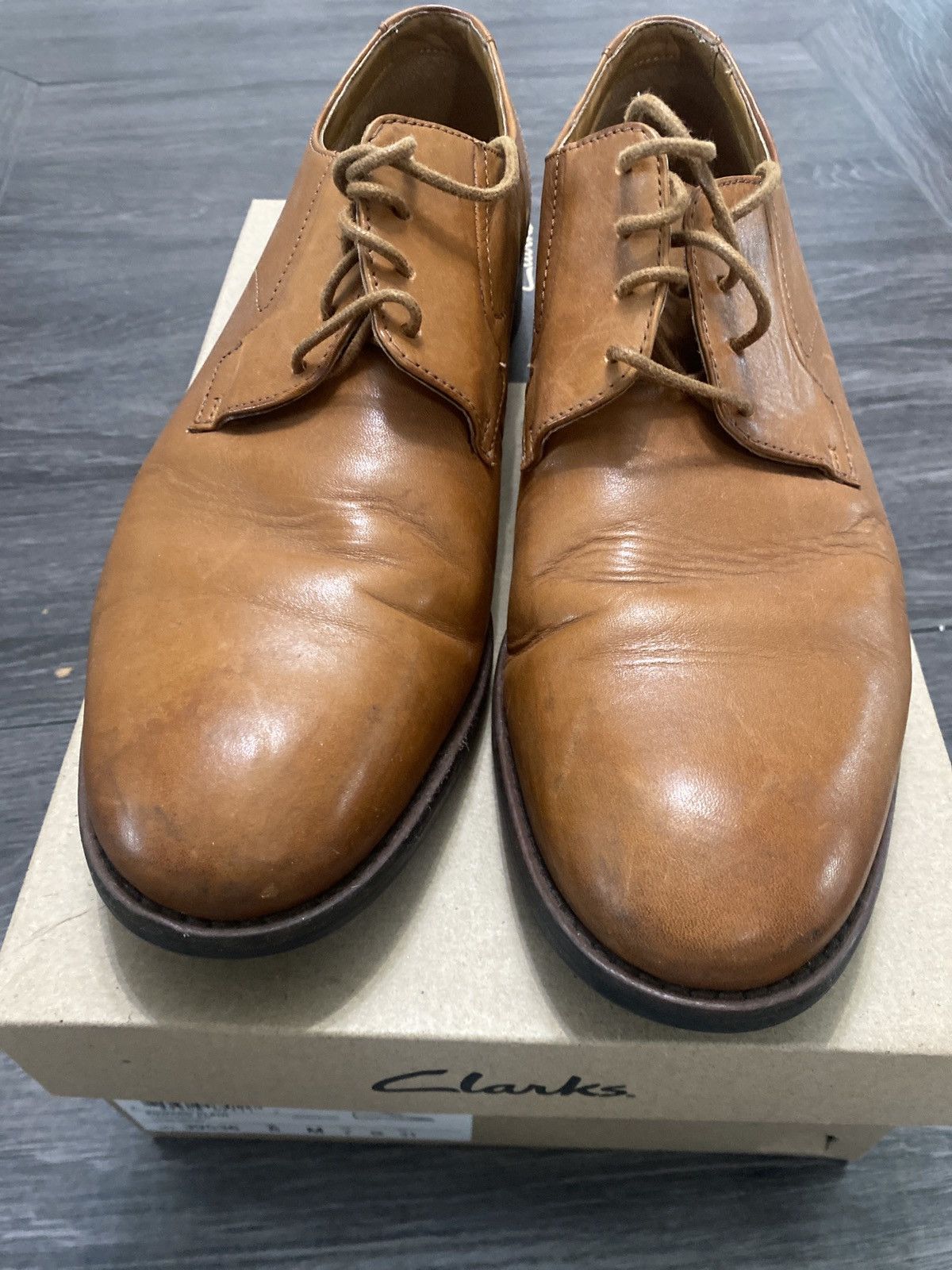 Clarks × Designer × Vintage Vintage Clark’s Edward Dress Shoes (8-8.5) Size US 8 / EU 41 - 2 Thumbnail
