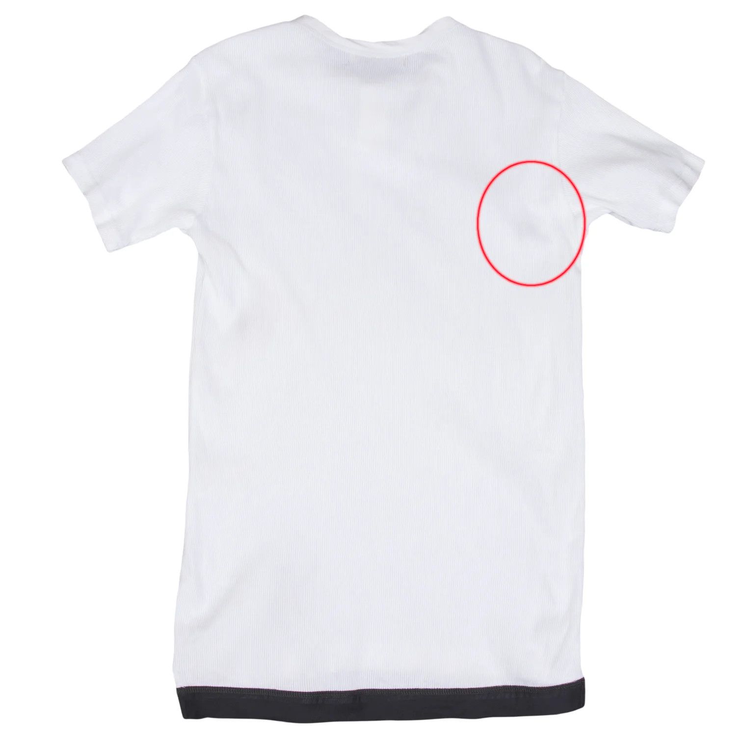 Jean Paul Gaultier Cotton Rib T-Shirt with Hem Detail in White Size US S / EU 44-46 / 1 - 13 Thumbnail