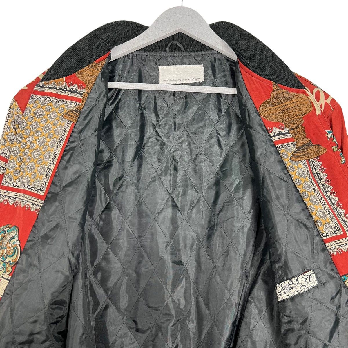 Japanese Brand 🔥 VINTAGE JAPANESE AKIYA BAROQUE BOMBER JACKET RARE DESIGN Size US M / EU 48-50 / 2 - 13 Thumbnail