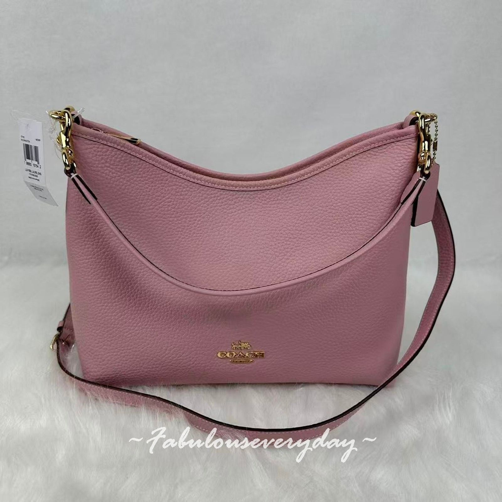 Coach Coach Laurel Shoulder Bag Crossbody Leather CR148 Pink NWT Size ONE SIZE - 1 Thumbnail