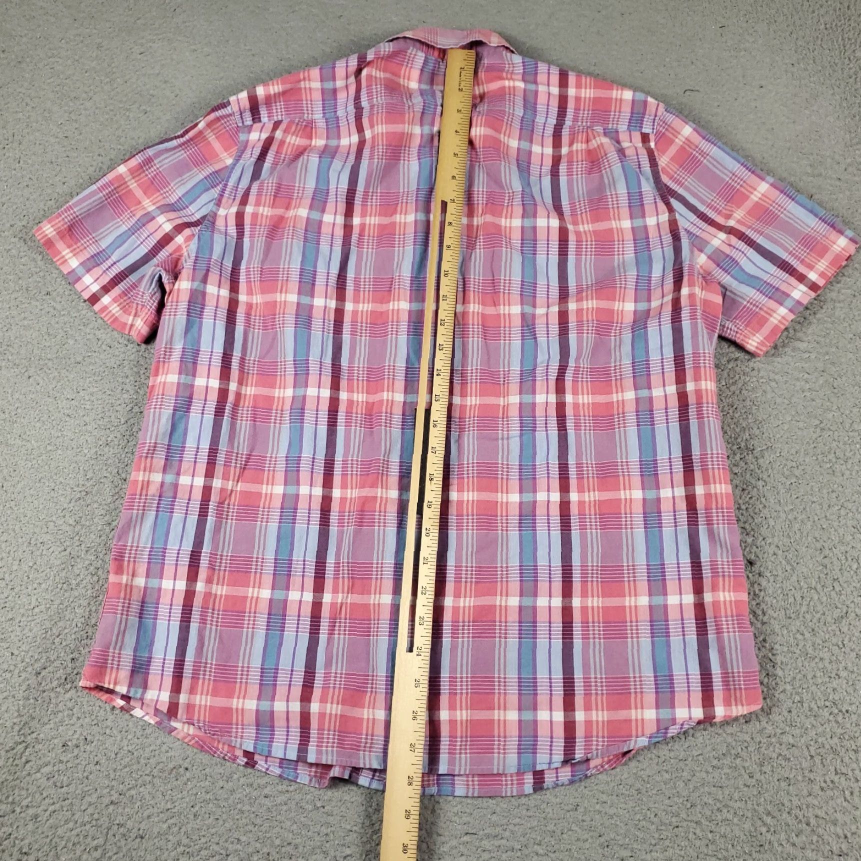 Southern Tide Southern Tide Button-Up Shirt Mens Medium Pink Blue Plaid Short Sleeve Casual Preppy Size US M / EU 48-50 / 2 - 3 Thumbnail