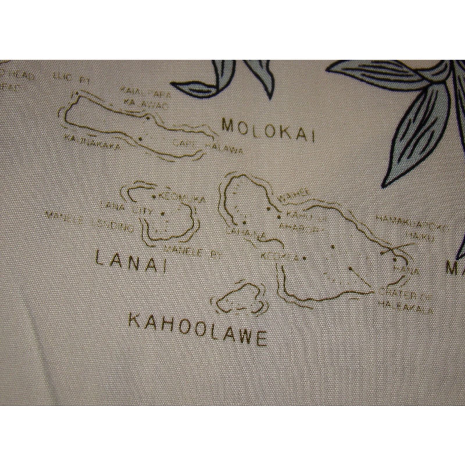 Vintage VINTAGE Two Palms Shirt Mens Large Luau Pineapple Tropical Island Hawaiian Map Shirt Size US L / EU 52-54 / 3 - 5 Thumbnail