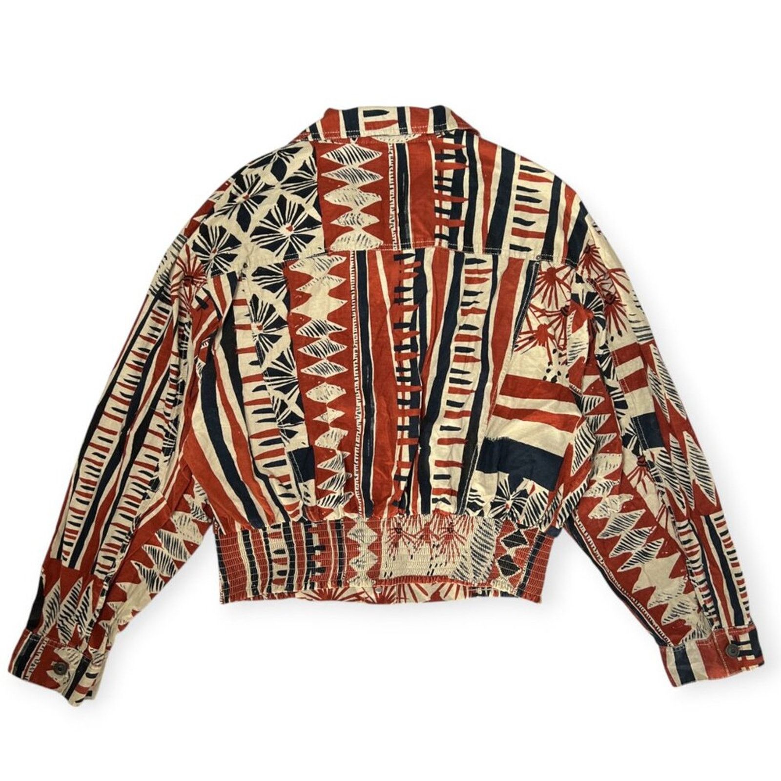 Free People Free People Golden Nile Aztec Crop Shirt Jacket Multicolor L Size L / US 10 / IT 46 - 2 Thumbnail