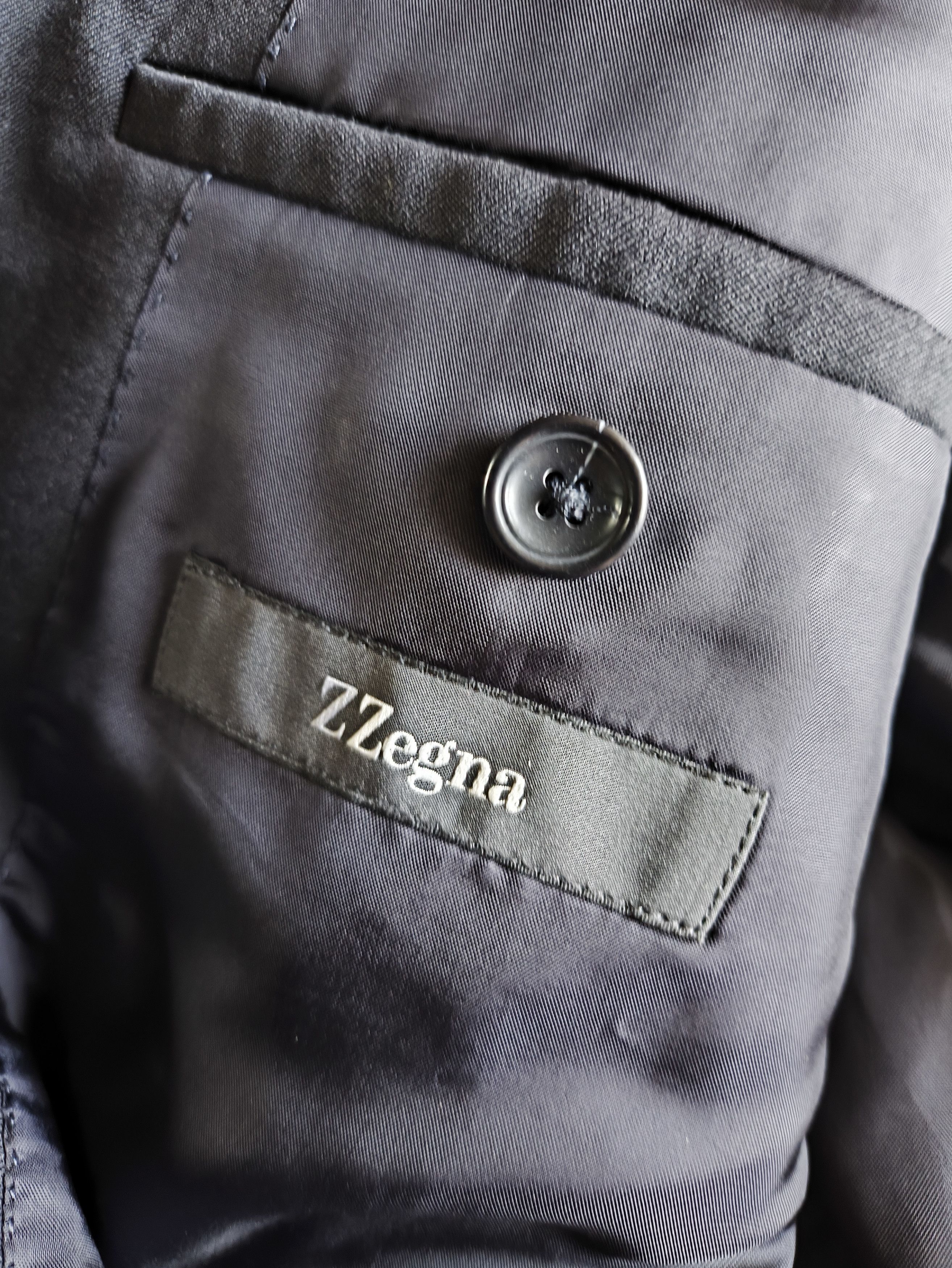 Z Zegna Z Zegna Black wool suit 50 Size 50L - 4 Thumbnail