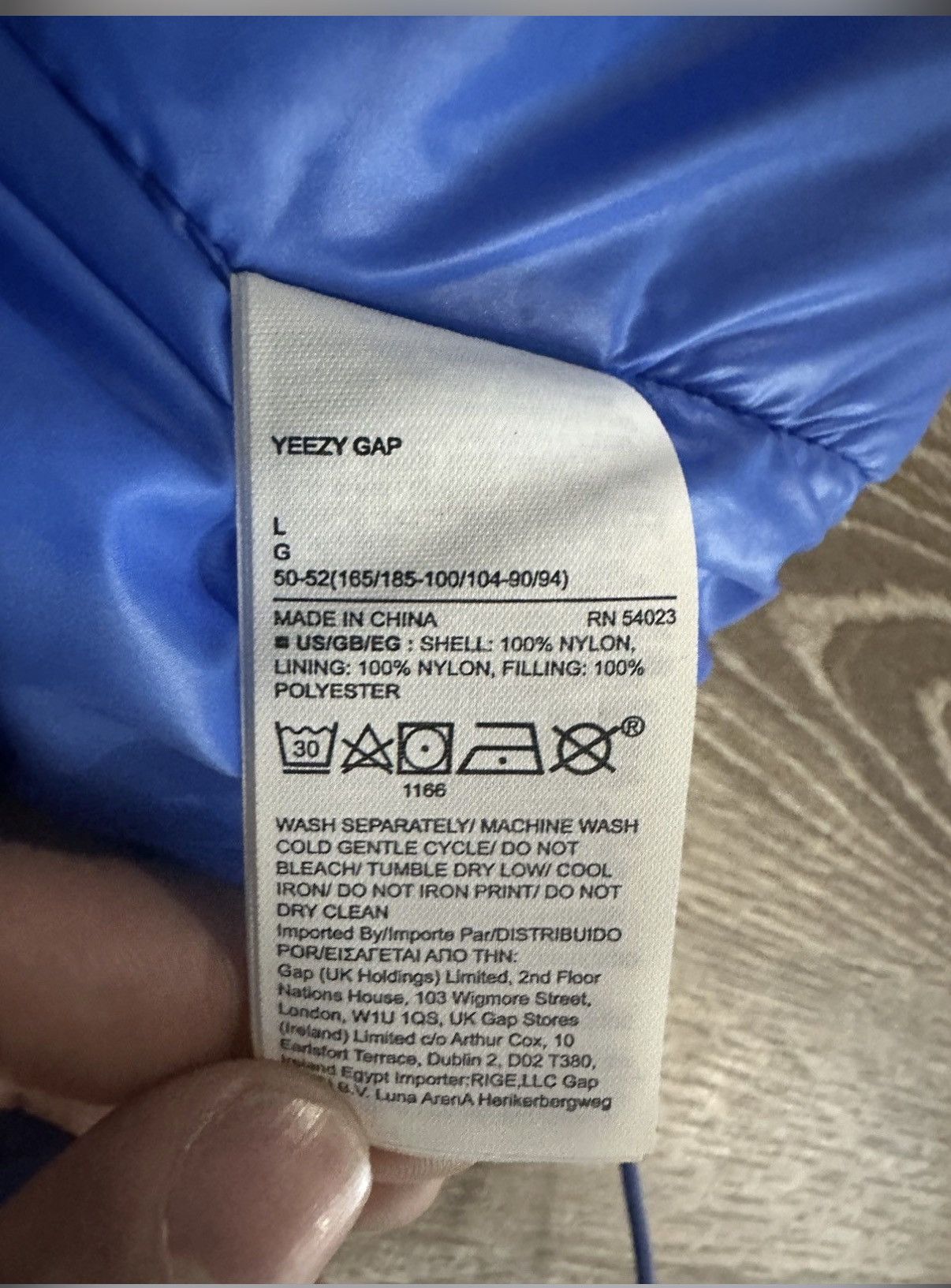 Gap × Yeezy Yeezy Gap Round Jacket Blue Puffer Size US L / EU 52-54 / 3 - 5 Thumbnail