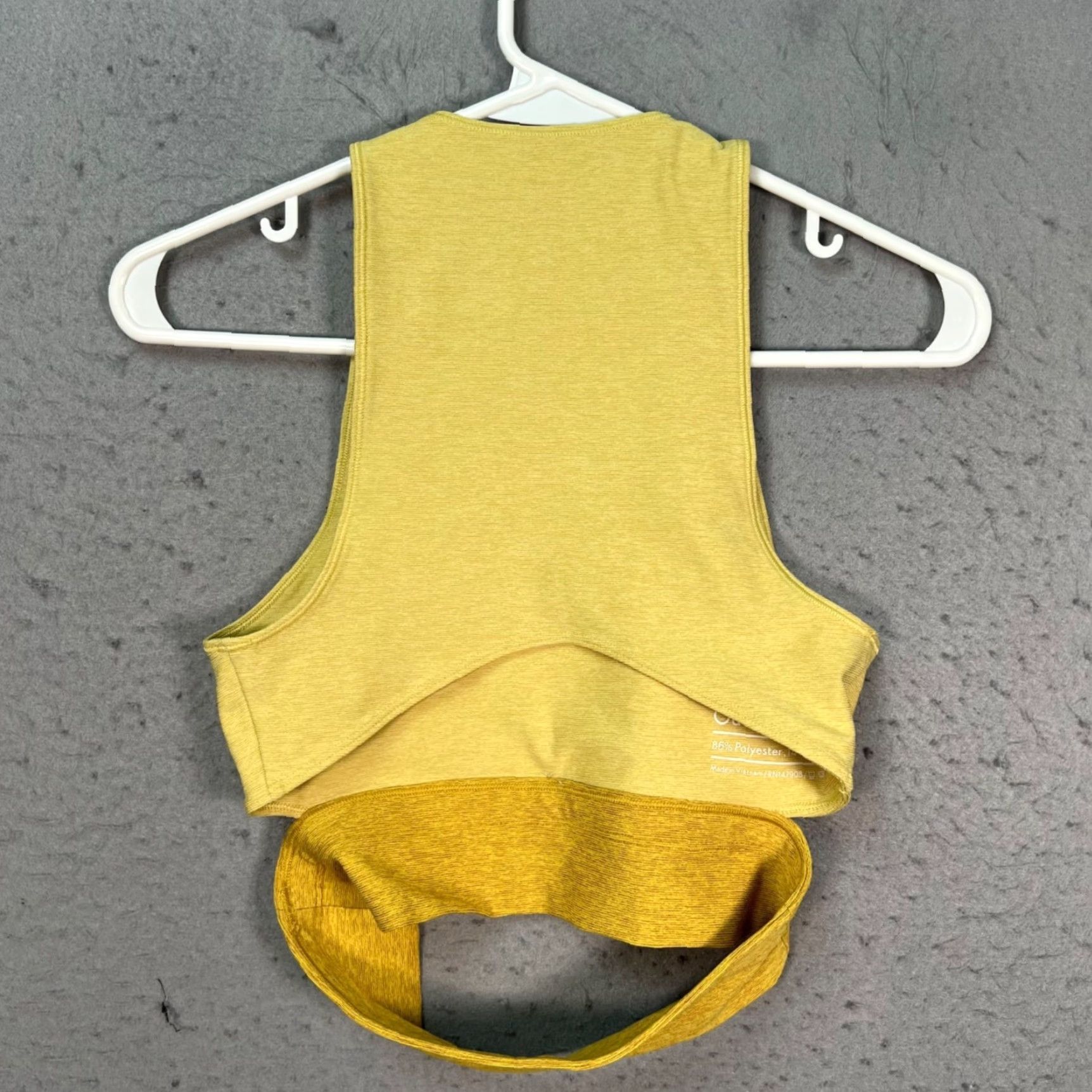 Outdoor Voices Outdoor Voices Womens XS Yellow Racerback Crop Tank Top Polyester Blend Sleeveless Cropped Activewear Tank Womens XS Yellow Racerback Crop Tank Size XS / US 0-2 / IT 36-38 - 2 Thumbnail