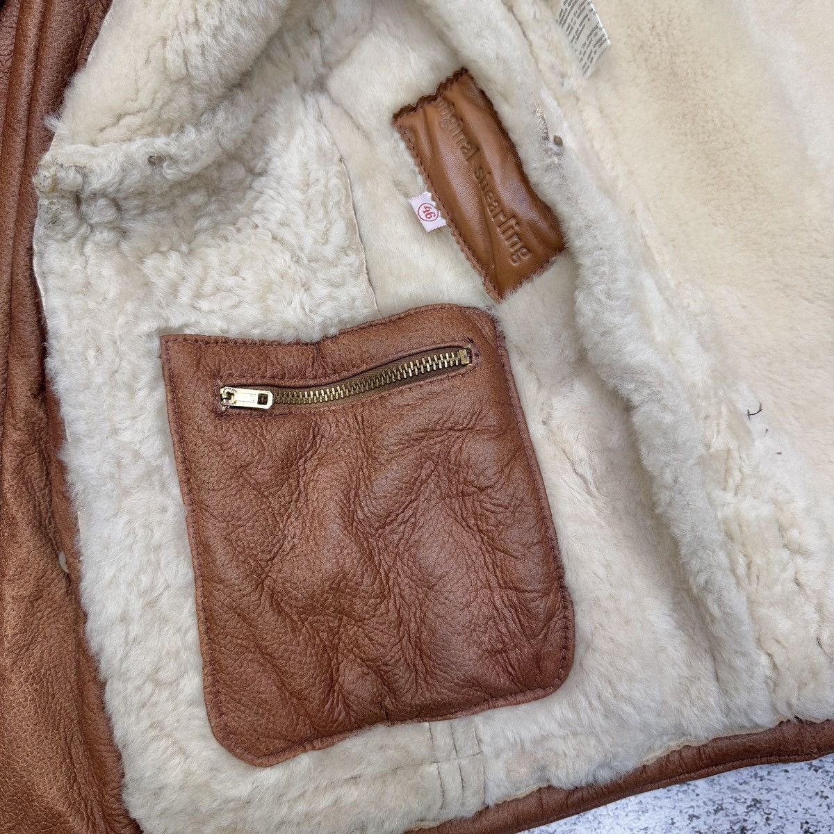 Francesco Smalto Vtg SMALTO Linea 77 Shearling Coat Italian Leather Sheepskin Size US S / EU 44-46 / 1 - 13 Thumbnail
