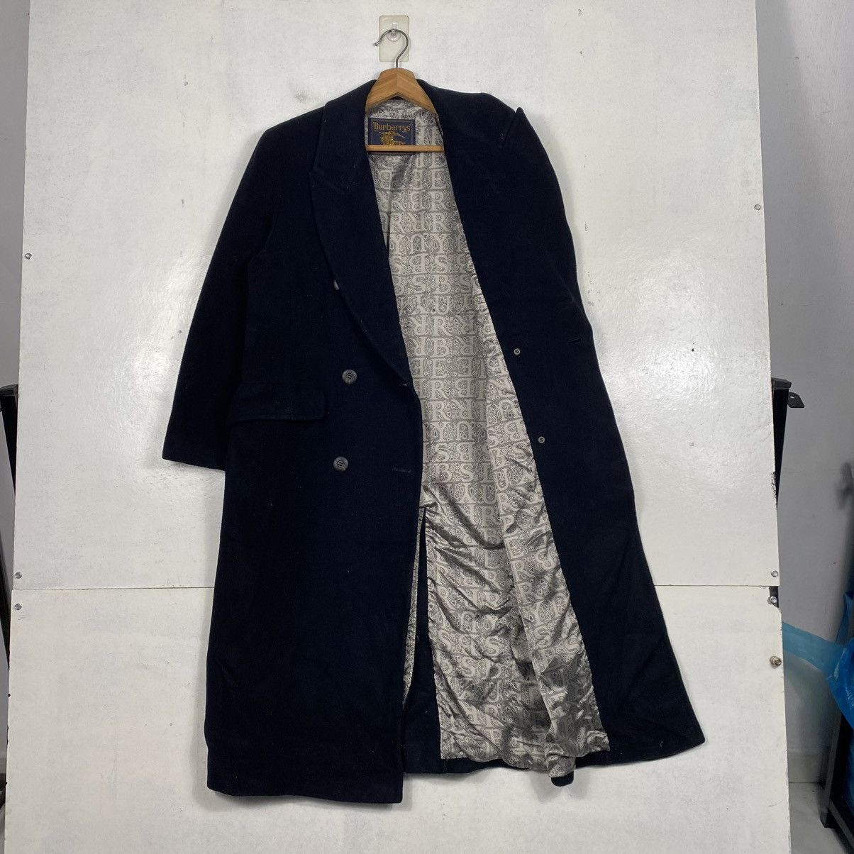 Burberry 🔥RICH BLACK - FLY COATS HERRINGBONE WOOL LONG JACKET Size US M / EU 48-50 / 2 - 19 Thumbnail
