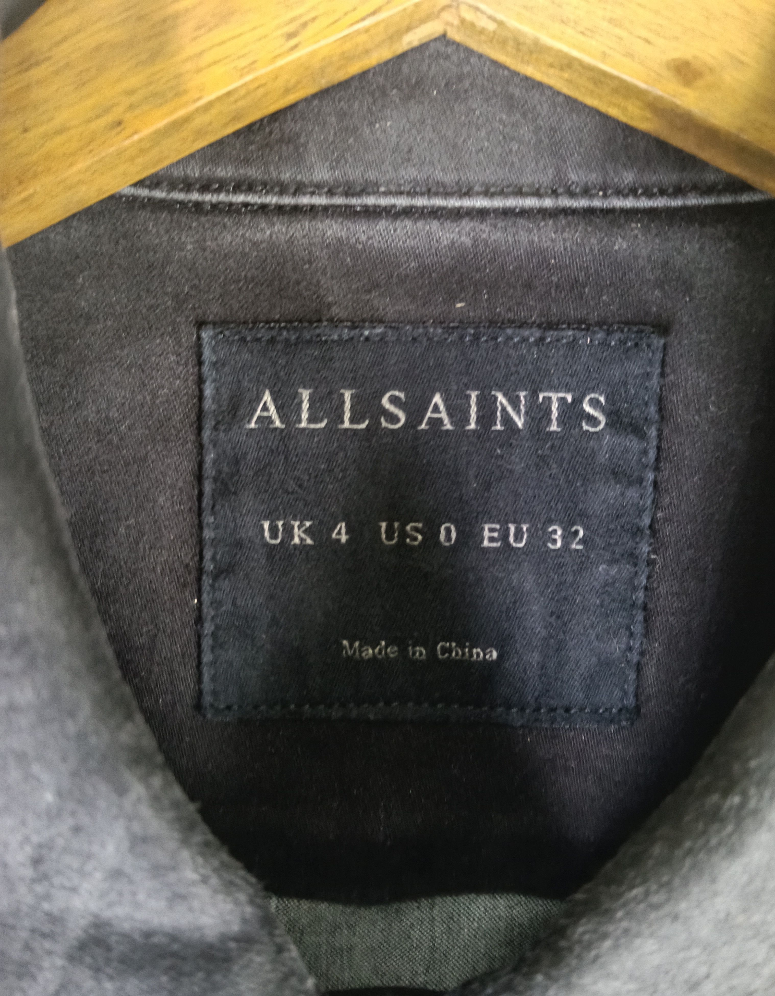 Allsaints Rare Allsaints Biker Black Denim Jacket Size US XS / EU 42 / 0 - 11 Thumbnail