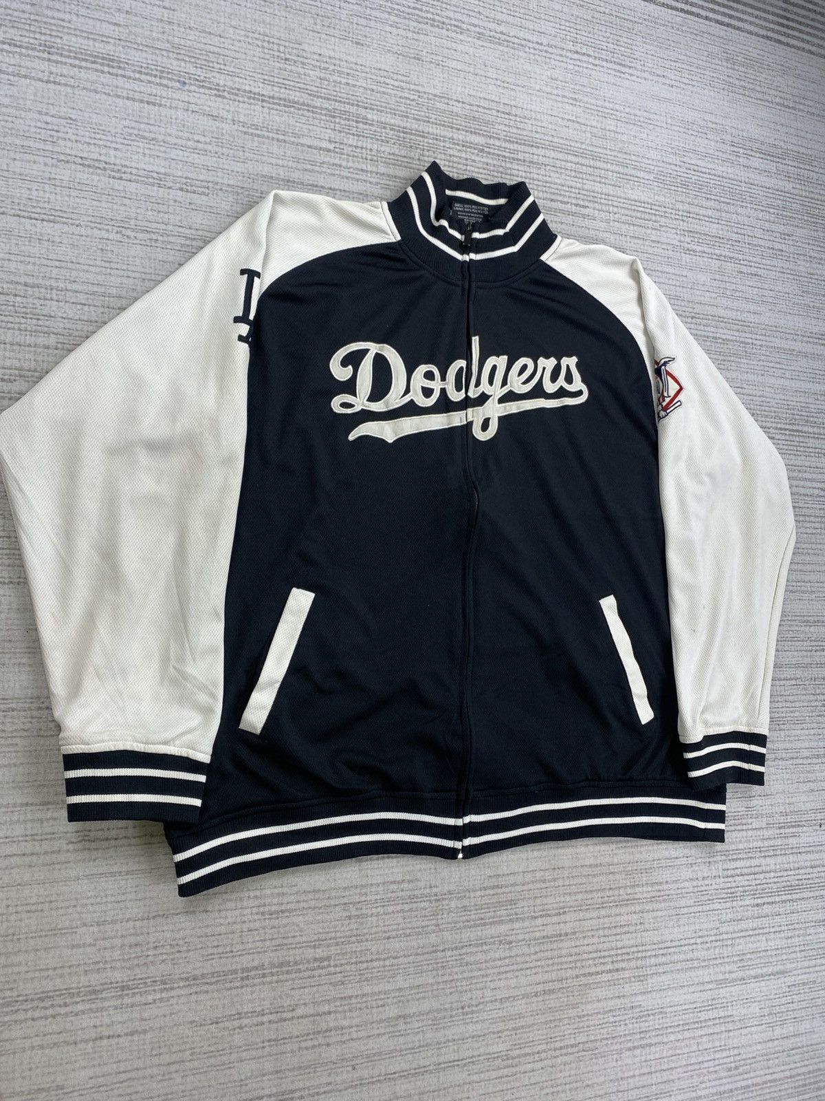 Japanese Brand × Vintage Vintage Stitches L.A Dodgers Varsity Style Jacket #X20 Size US XL / EU 56 / 4 - 4 Thumbnail