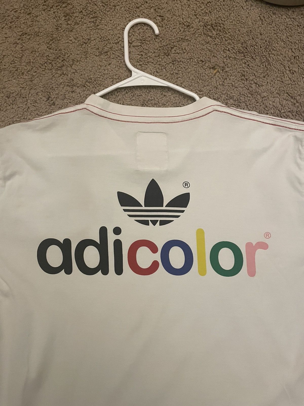 image of Adicolor Adidas W5 Tshirt in White, Men's (Size XL)