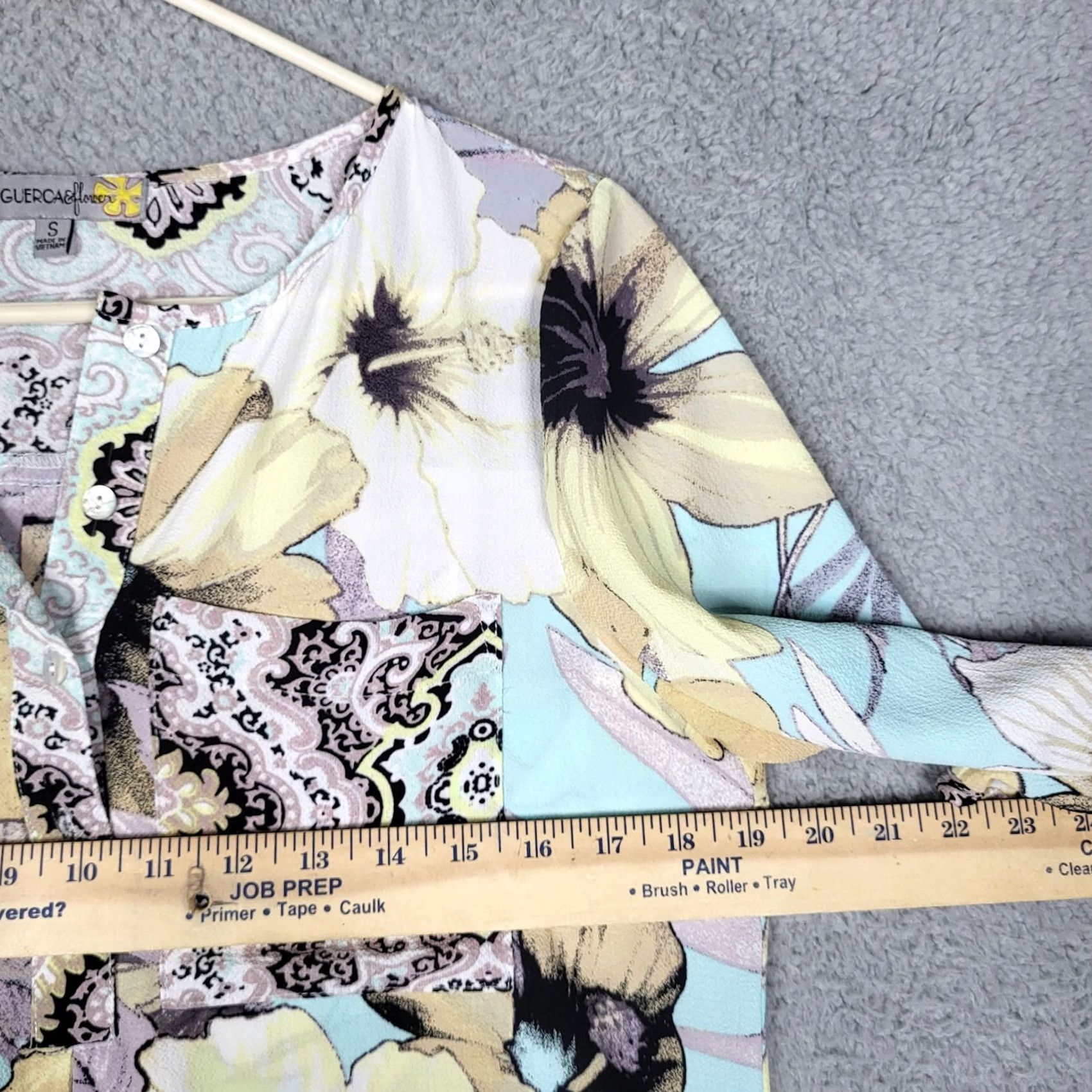 Vintage FLGUERCA & FLEVERE Floral print tunic Blouse Size S Women's Size S / US 4 / IT 40 - 6 Thumbnail