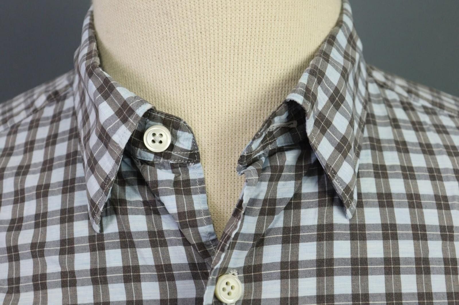 Ermenegildo Zegna Ermenegildo Zegna Multi Plaid Button Down Shirt Size L Size US L / EU 52-54 / 3 - 4 Thumbnail