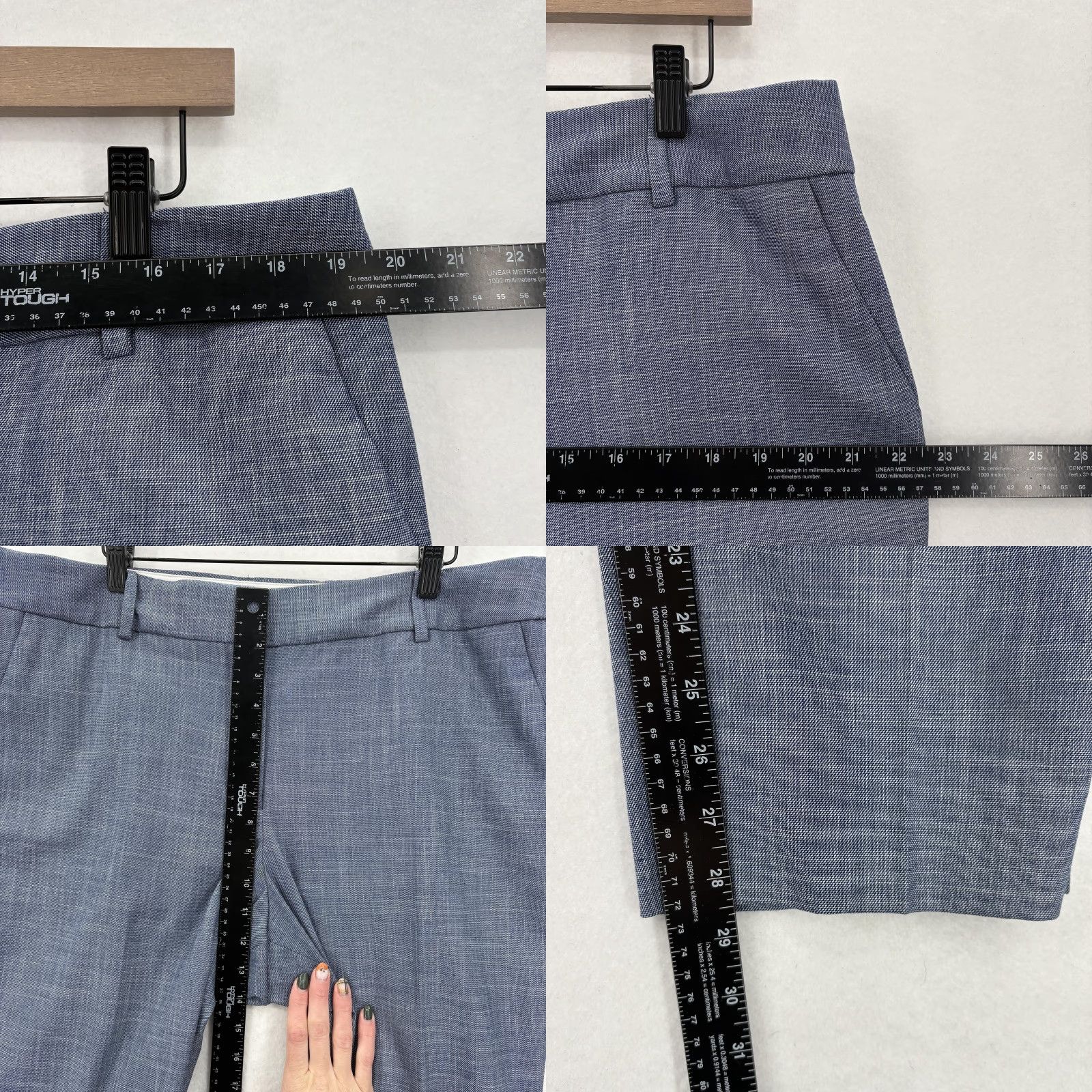 Talbots Talbots Pants Womens 16 Blue Hampshire Straight Ankle Work Wear Career Office Pants Size 38" / US 16 / IT 52 - 8 Thumbnail