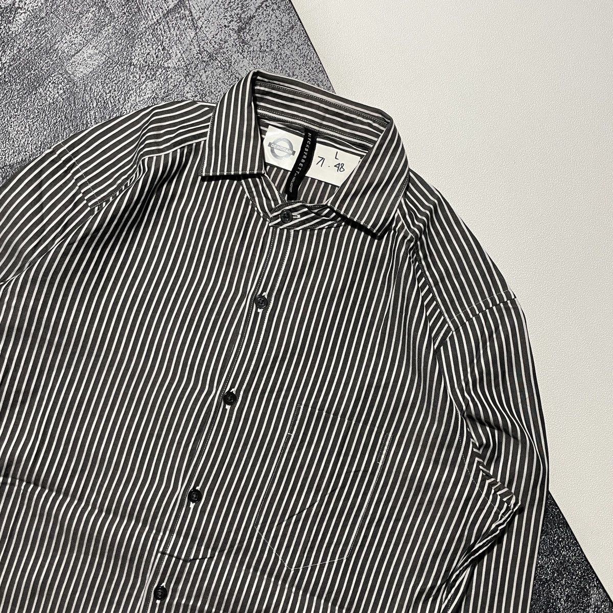 Neil Barrett × Samsonite Vintage Neil Barrett Black Barret Shirts Size US L / EU 52-54 / 3 - 3 Thumbnail