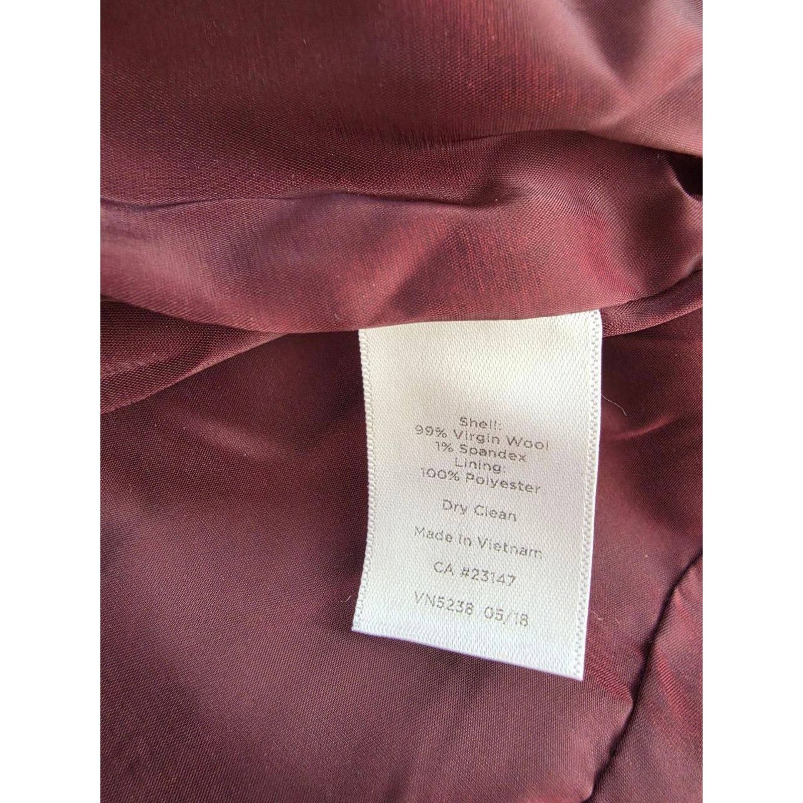Robert Talbott Talbots Women's Jacket Wool w/ Pockets Fuly Size 6 P A001484 Size M / US 6-8 / IT 42-44 - 7 Thumbnail