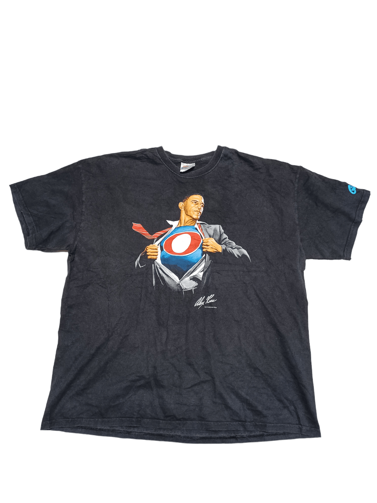 Hanes 2008 VINTAGE OBAMA CAPTAIN AMERICA ALEX ROSS HANES TEE Size US XL / EU 56 / 4 - 1 Thumbnail