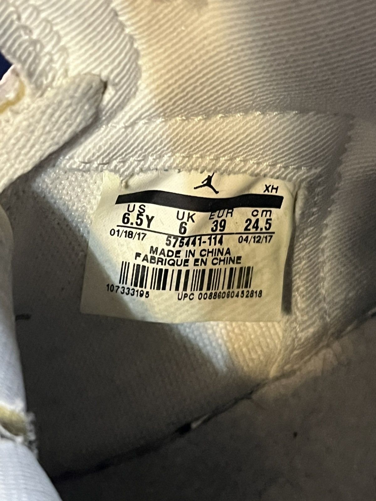 Jordan Brand Jordan 1 High Sail Size US 6.5 / EU 39-40 - 5 Thumbnail
