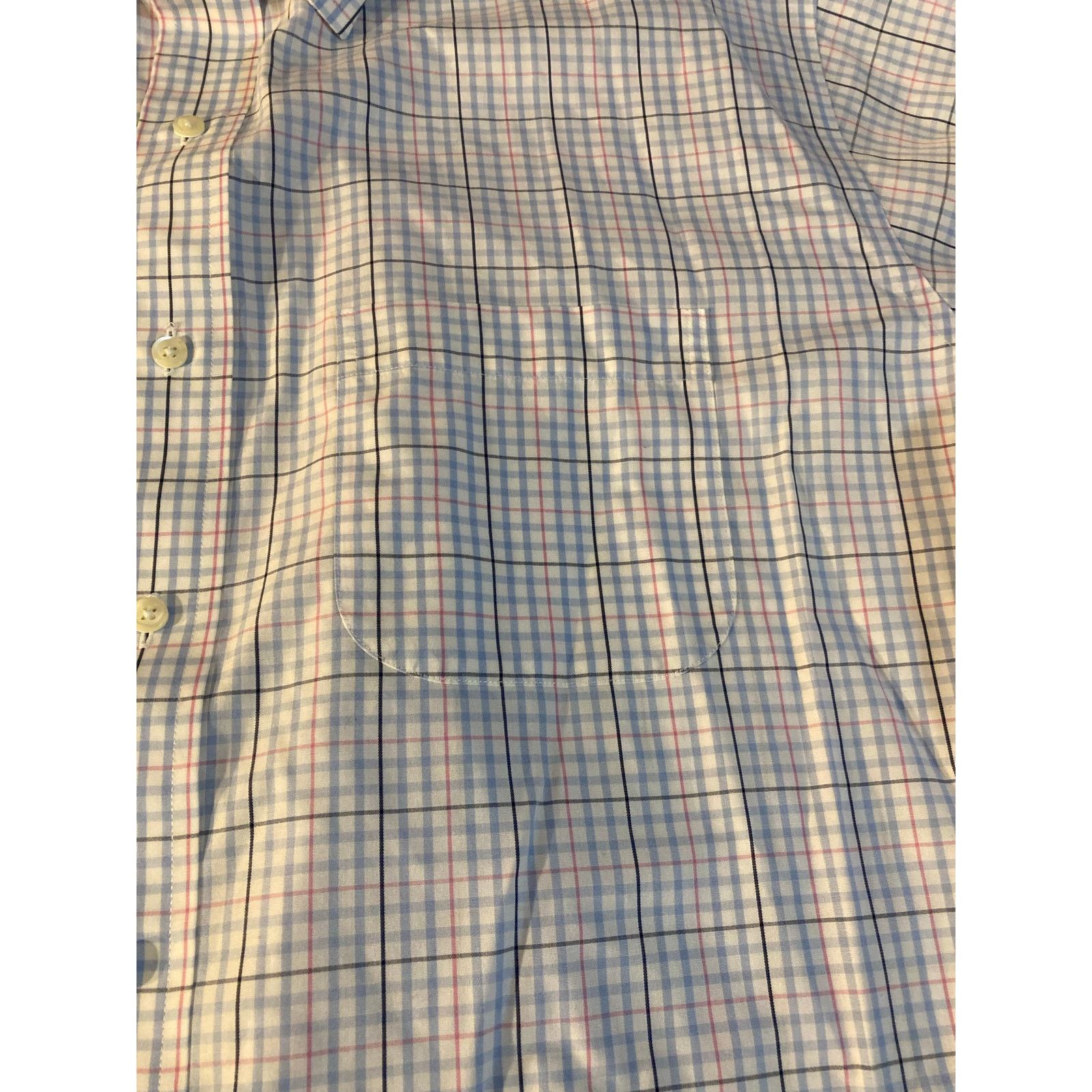 Brooks Brothers Brooks Brothers Regent Fit Men's 18-35 Plaid Non-Iron Shirt Size US L / EU 52-54 / 3 - 3 Thumbnail