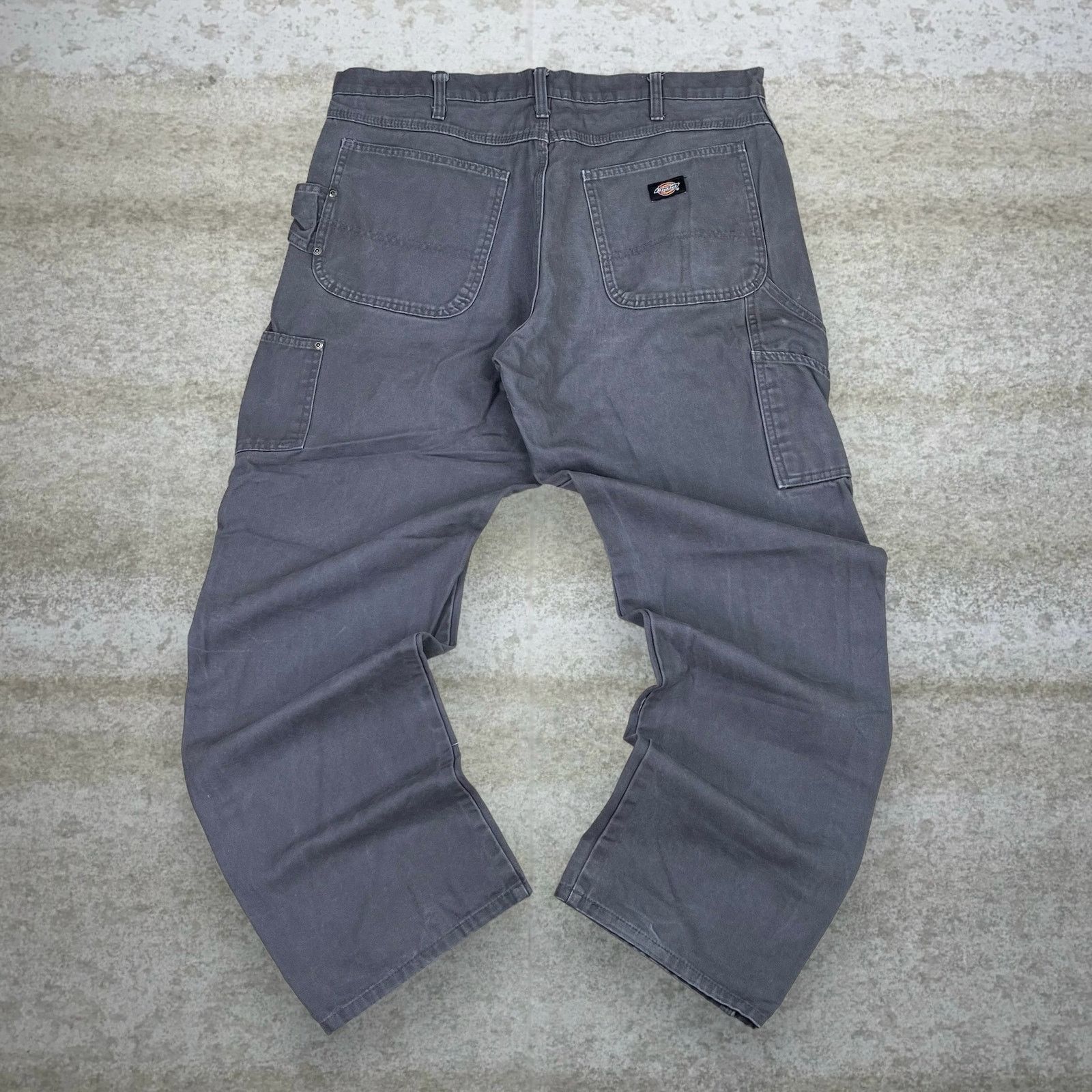 Dickies Vintage 90s Dickies Carpenter Pants 38x34 Baggy Iron Grey Size US 38 / EU 54 - 1 Thumbnail