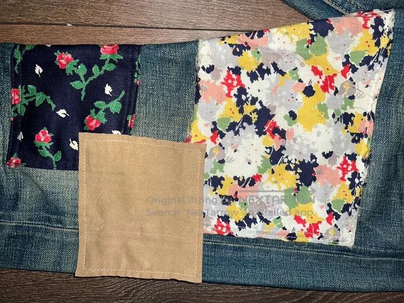 Junya Watanabe JUNYA WATANABE Floral Patchwork Jeans. Size US 30 / EU 46 - 6 Thumbnail