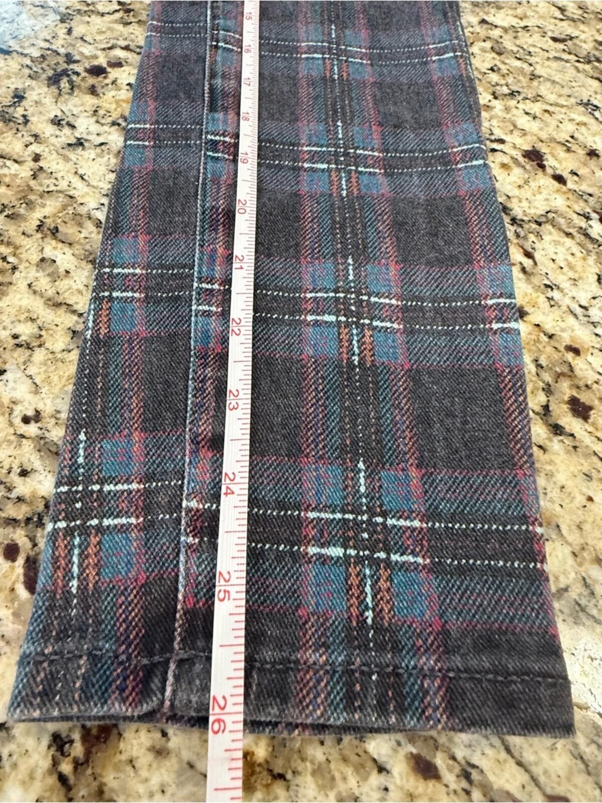 Paige Paige Hoxton Ankle retro plaid jeans retro SZ 27” waist Size 27" / US 4 / IT 40 - 4 Thumbnail
