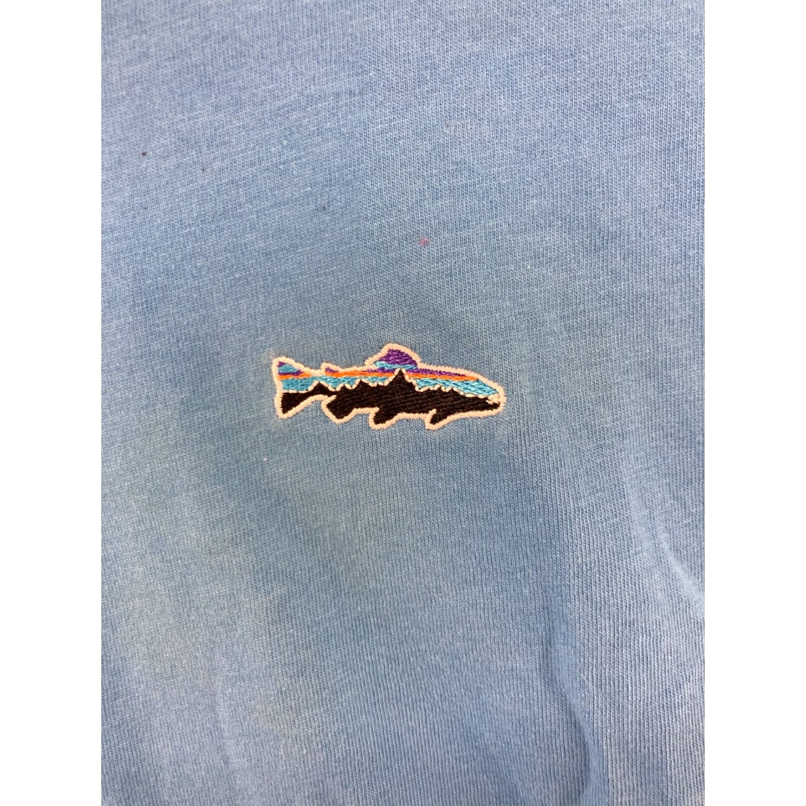 Patagonia Patagonia Polo Shirt Blue XL Men Embroidered Fish Outdoor Classic Logo Short Sleeve Polo Size US XL / EU 56 / 4 - 4 Thumbnail