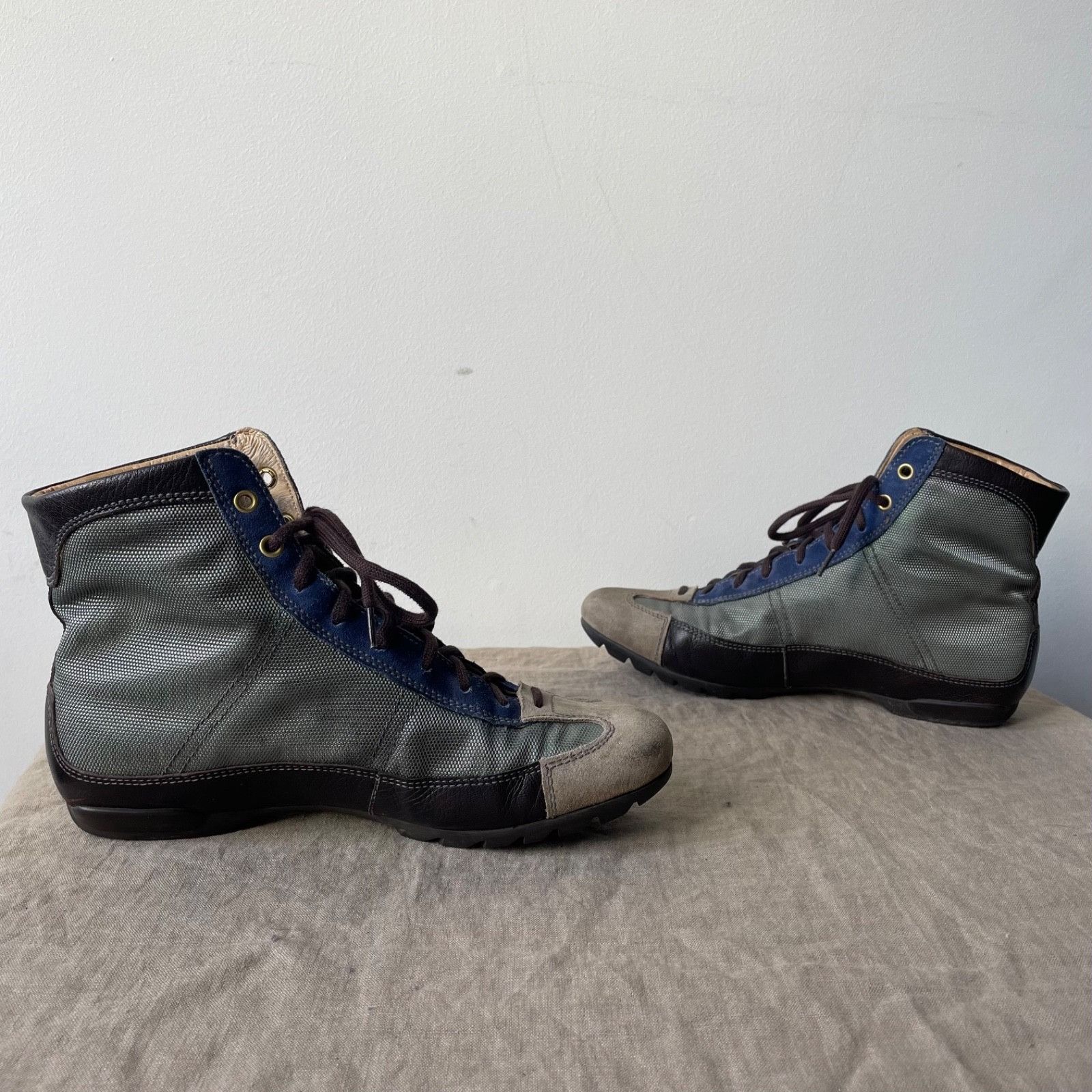 Prada Car Shoe by Prada Driving Sneakers Leather Boots 9664AC Size US 6 / IT 36 - 2 Thumbnail