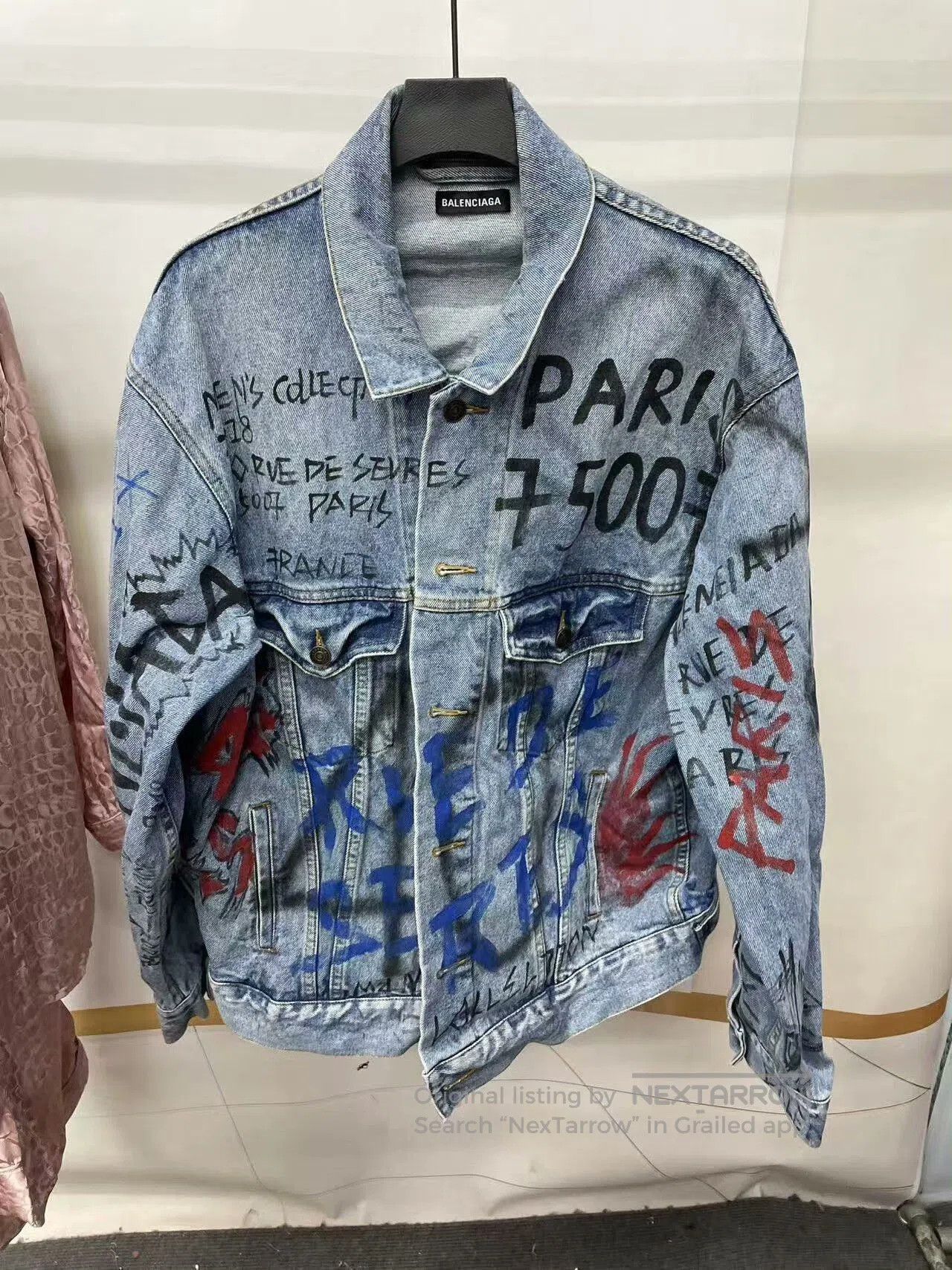 Balenciaga Balenciaga Graffiti Denim Jacket. Size US M / EU 48-50 / 2 - 1 Thumbnail