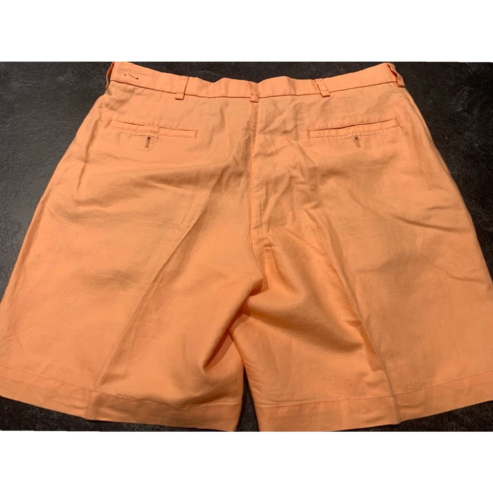 Brooks Brothers Brooks Brothers Irish Linen Bermuda Shorts Mens 38 Peach Size US 38 / EU 54 - 4 Thumbnail