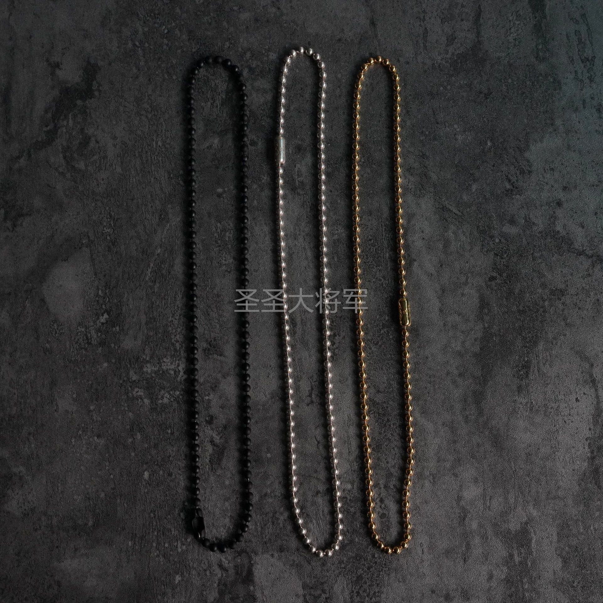 Takahiromiyashita The Soloist. The Soloist 4mm Bead 925 51cm 3-Color Necklace Size ONE SIZE - 1 Thumbnail