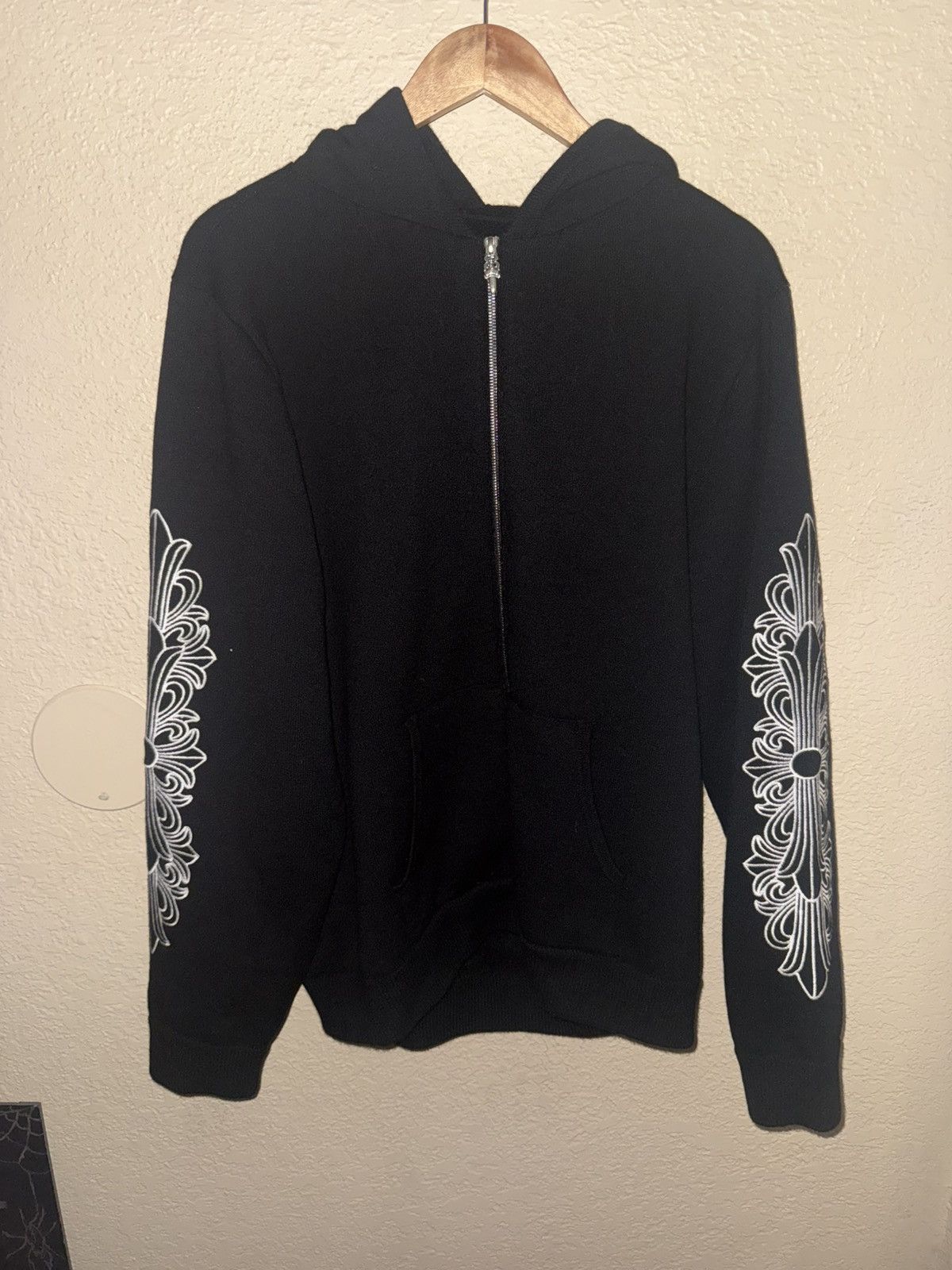 Chrome Hearts Chrome Hearts Cashmere Floral Zip Up Hoodie Size US L / EU 52-54 / 3 - 1 Thumbnail