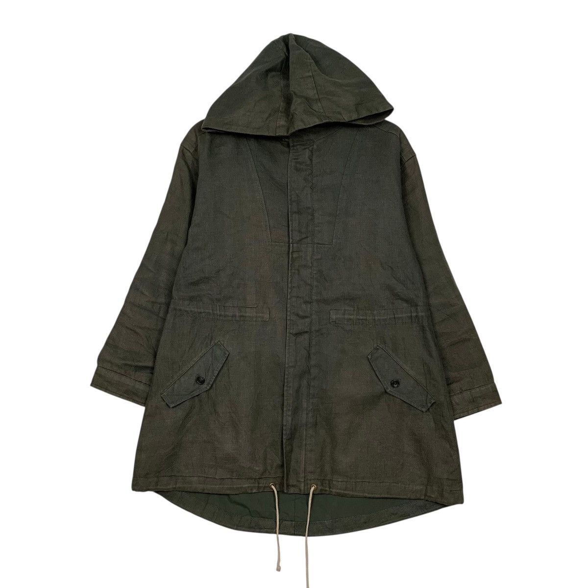 Japanese Brand Chambre De Nimes Hooded Military Parka Size M / US 6-8 / IT 42-44 - 1 Thumbnail