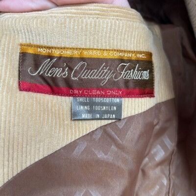 Other Montgomery Ward Corduroy Blazer Vintage Sport Coat Jacket Sz Size 38R - 10 Thumbnail
