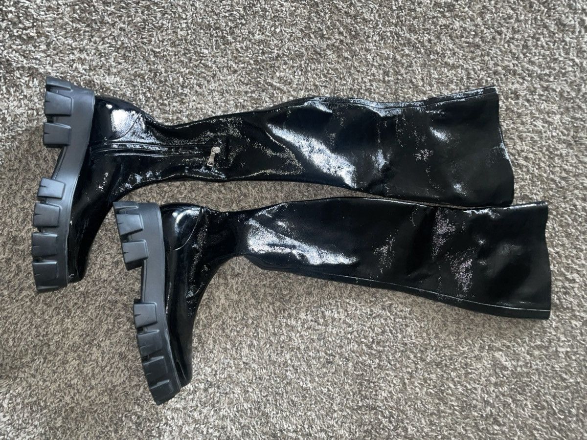 Prada Prada Leather Boots Size US 8 / IT 38 - 3 Thumbnail