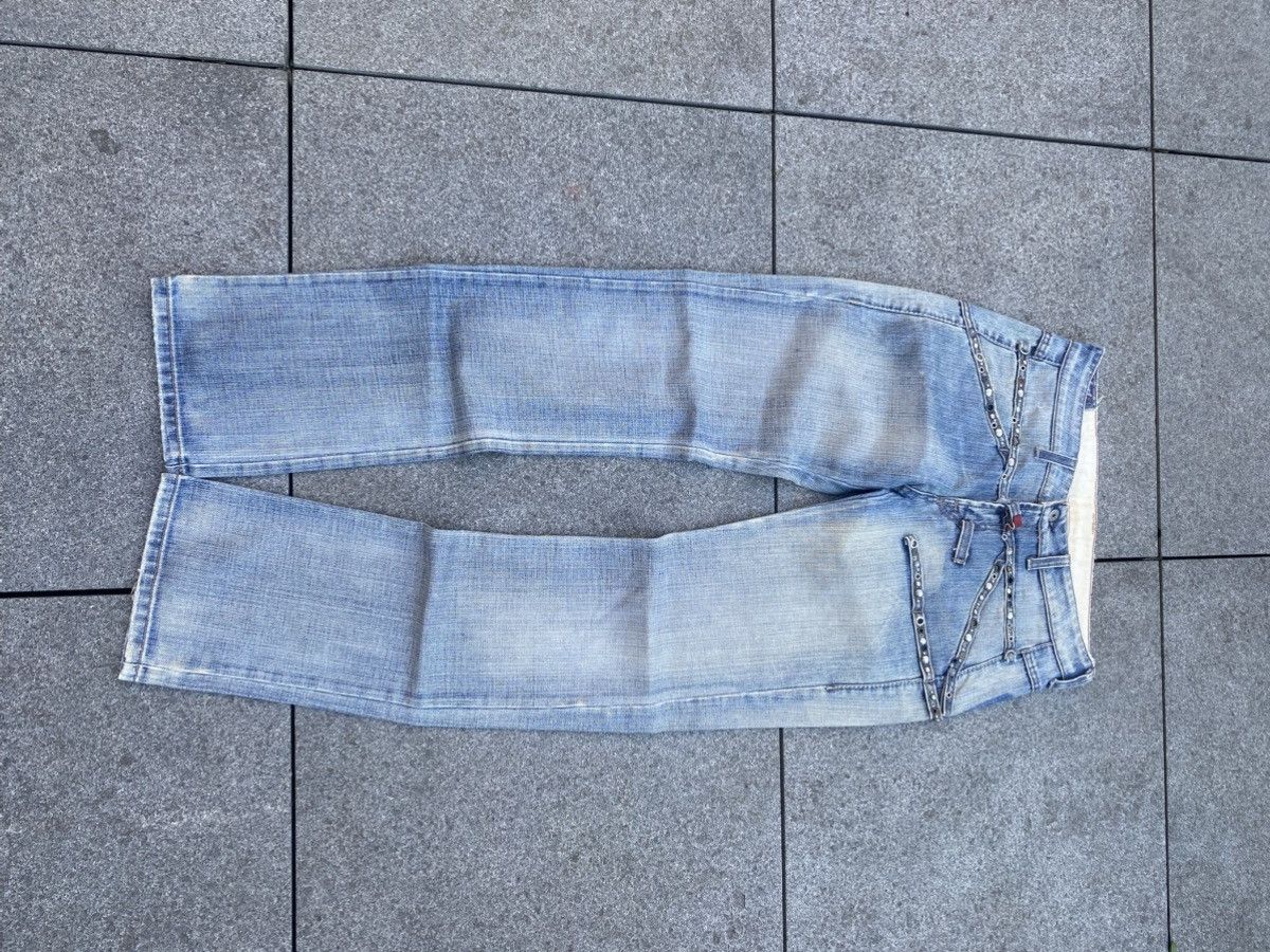 Marithe + Francois Girbaud vintage m+fg distressed low rise jeans Size 27" / US 4 / IT 40 - 7 Thumbnail