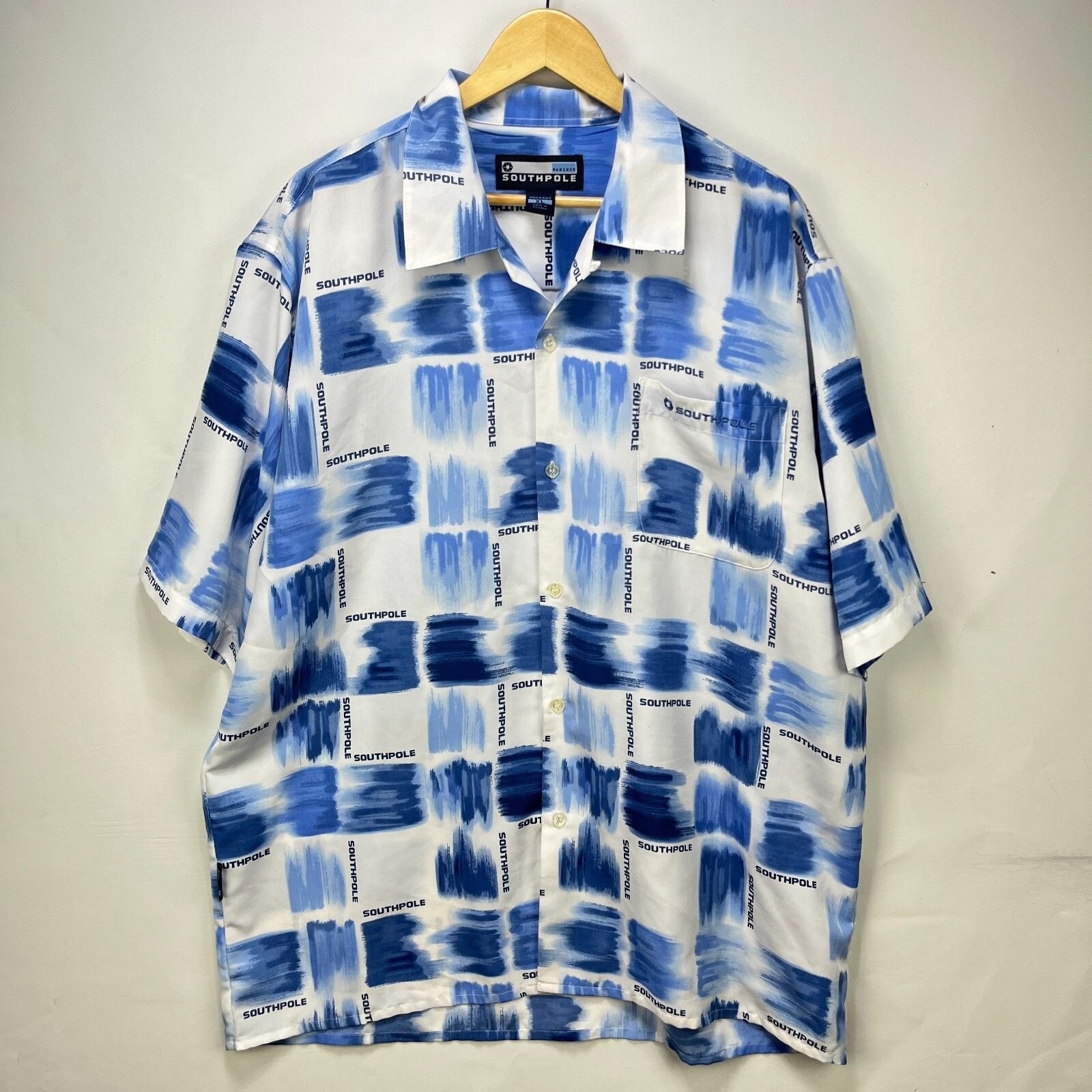 Southpole × Vintage Vintage Southpole Y2K Button-UpShirt XL Baggy Skater Hip Hop Size US XL / EU 56 / 4 - 1 Thumbnail