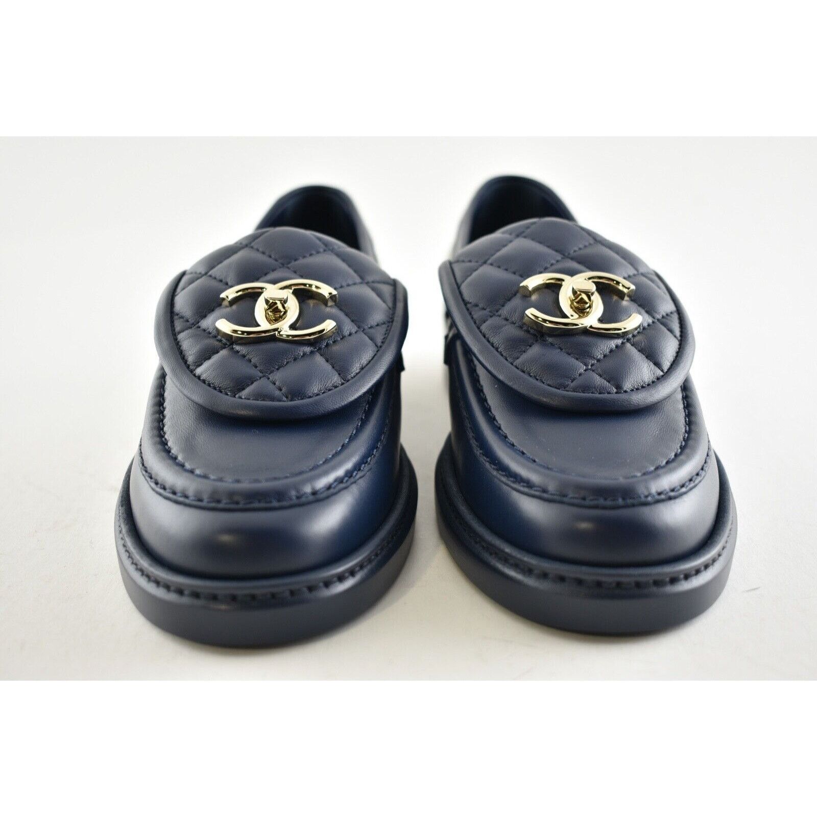 Chanel Chanel Quilted Flap Turnlock Gold Mule Flat Loafer 42 Size US 12 / IT 42 - 6 Thumbnail