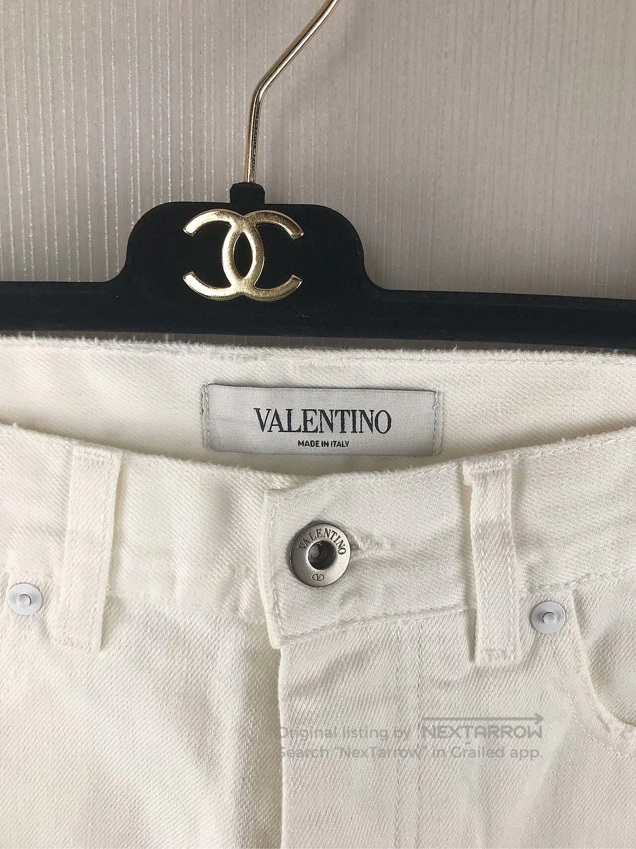 Valentino Valentino Studded Leather Patch Jeans. Size US 28 / EU 44 - 5 Thumbnail