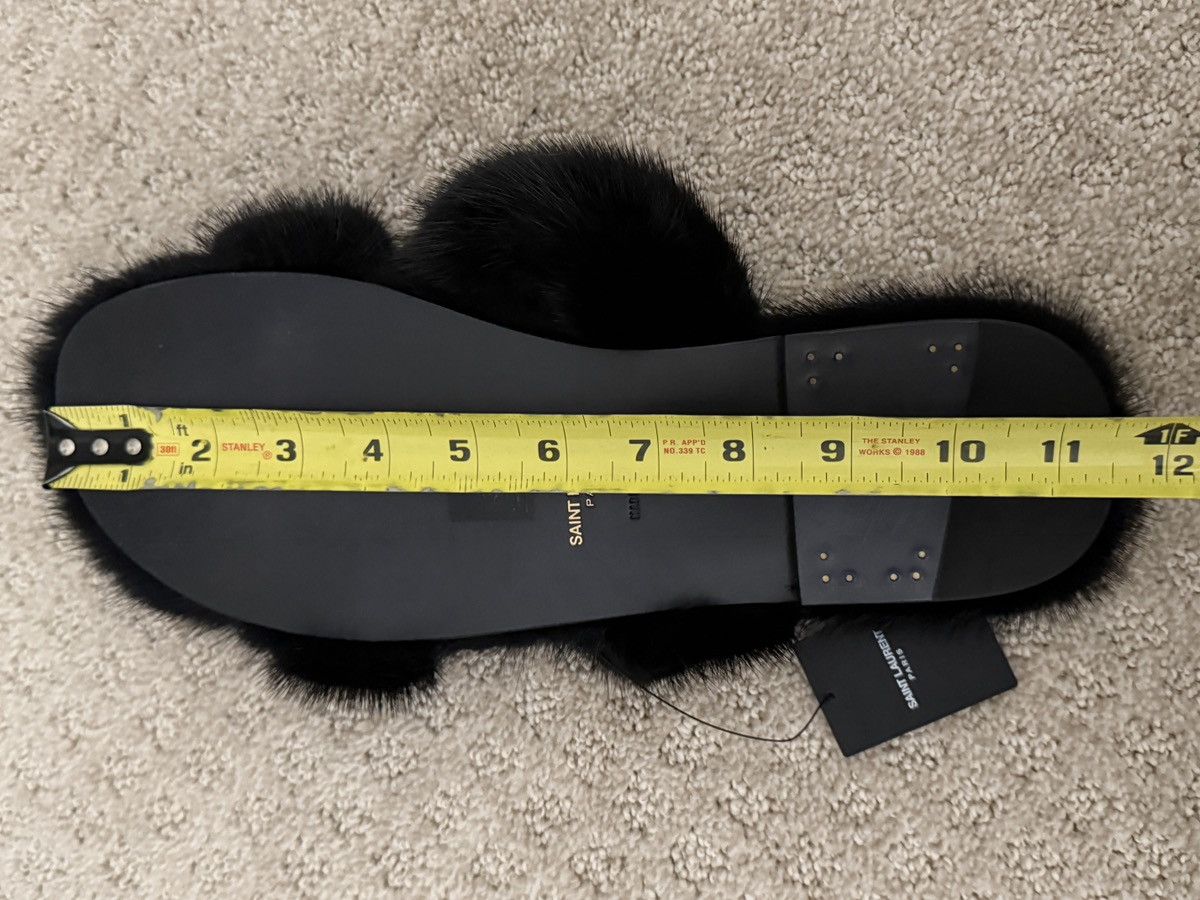 Saint Laurent Paris REAL MINK SANDALS SAINT LAURENT Size US 12 / EU 45 - 7 Thumbnail