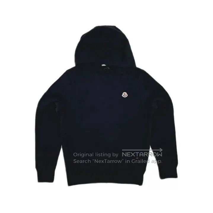 Moncler Moncler Men's Solid Logo Patch Hooded Sweatshirt. Size US XS / EU 42 / 0 - 2 Thumbnail