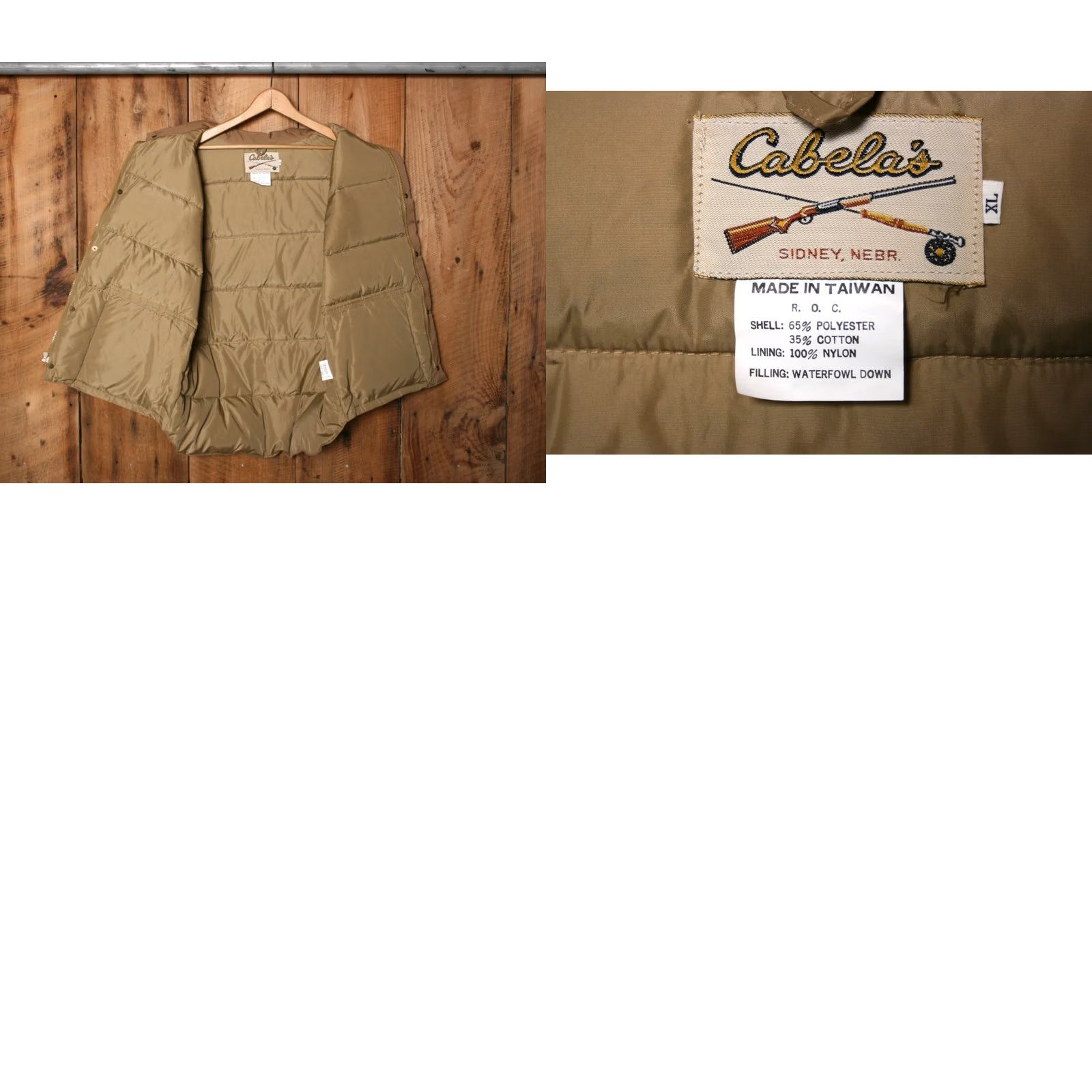 Vintage VINTAGE CABELA'S Tan Down Insulated Puffer Ski Vest Men's XL Tan Down Insulated Puffer Ski Vest Cabela's Men Vest Winter Skiing Size US XL / EU 56 / 4 - 8 Thumbnail