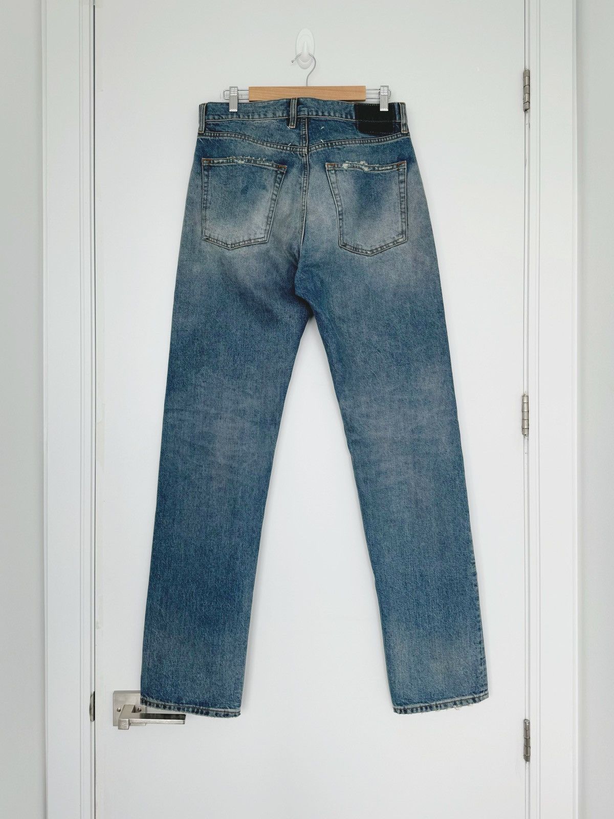 Maison Margiela Maison Margiela 14OZ Distressed Denim Jeans Heavyweight Size US 32 / EU 48 - 2 Thumbnail
