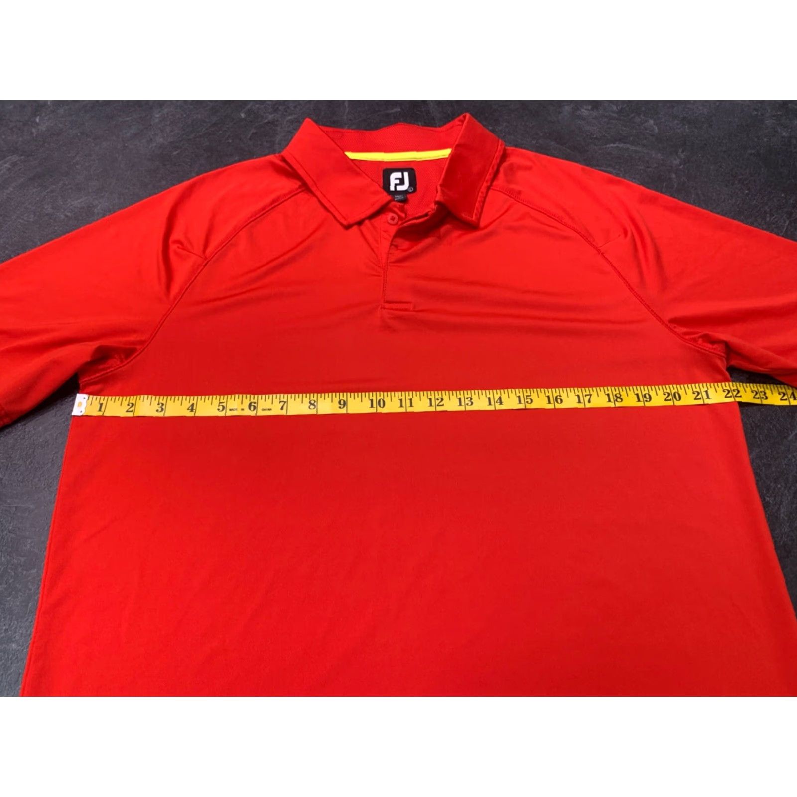 Footjoy FOOTJOY Golf Polo Shirt Men's Lightweight Red Large Short Sleeve Classic Activewear Size US L / EU 52-54 / 3 - 6 Thumbnail