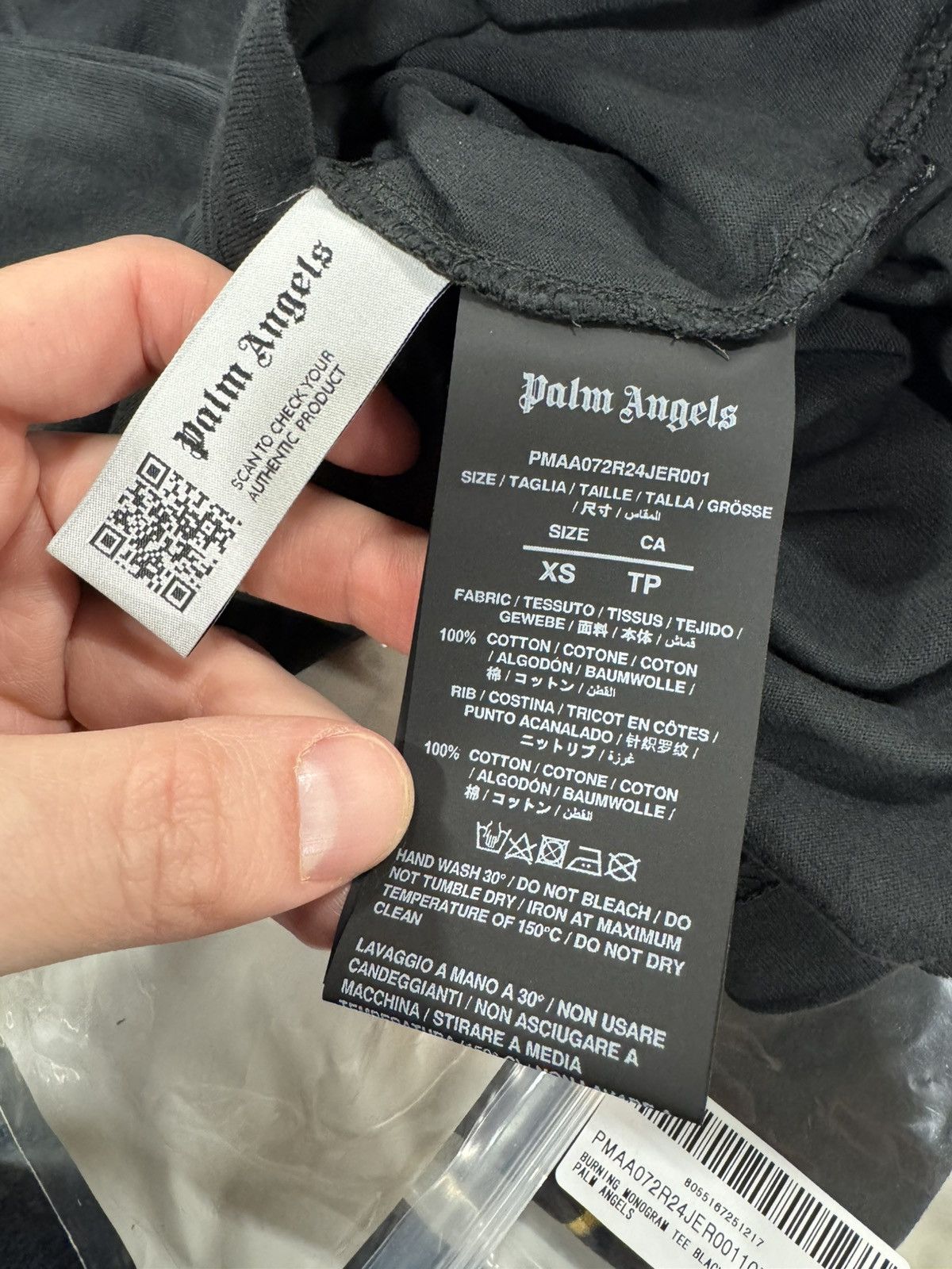 Palm Angels Palm Angels Burning Logo T-Shirt NEW 475$ Size US XS / EU 42 / 0 - 5 Thumbnail