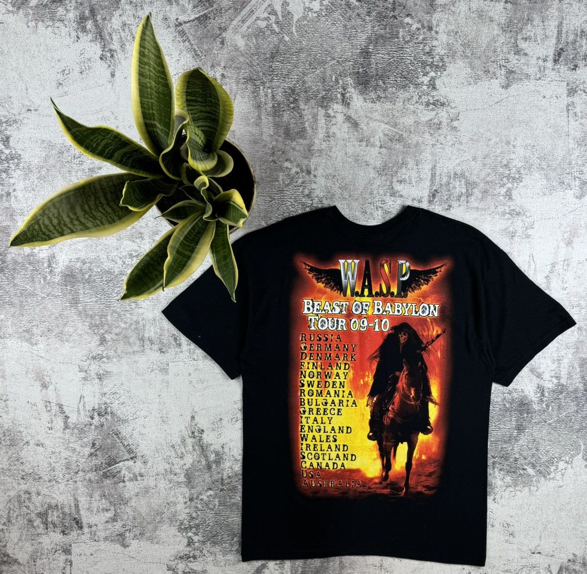 Band Tees WASP W.A.S.P Babylon 2009/2010 Heavy Metal Devil Band T Shirt Size US L / EU 52-54 / 3 - 2 Thumbnail