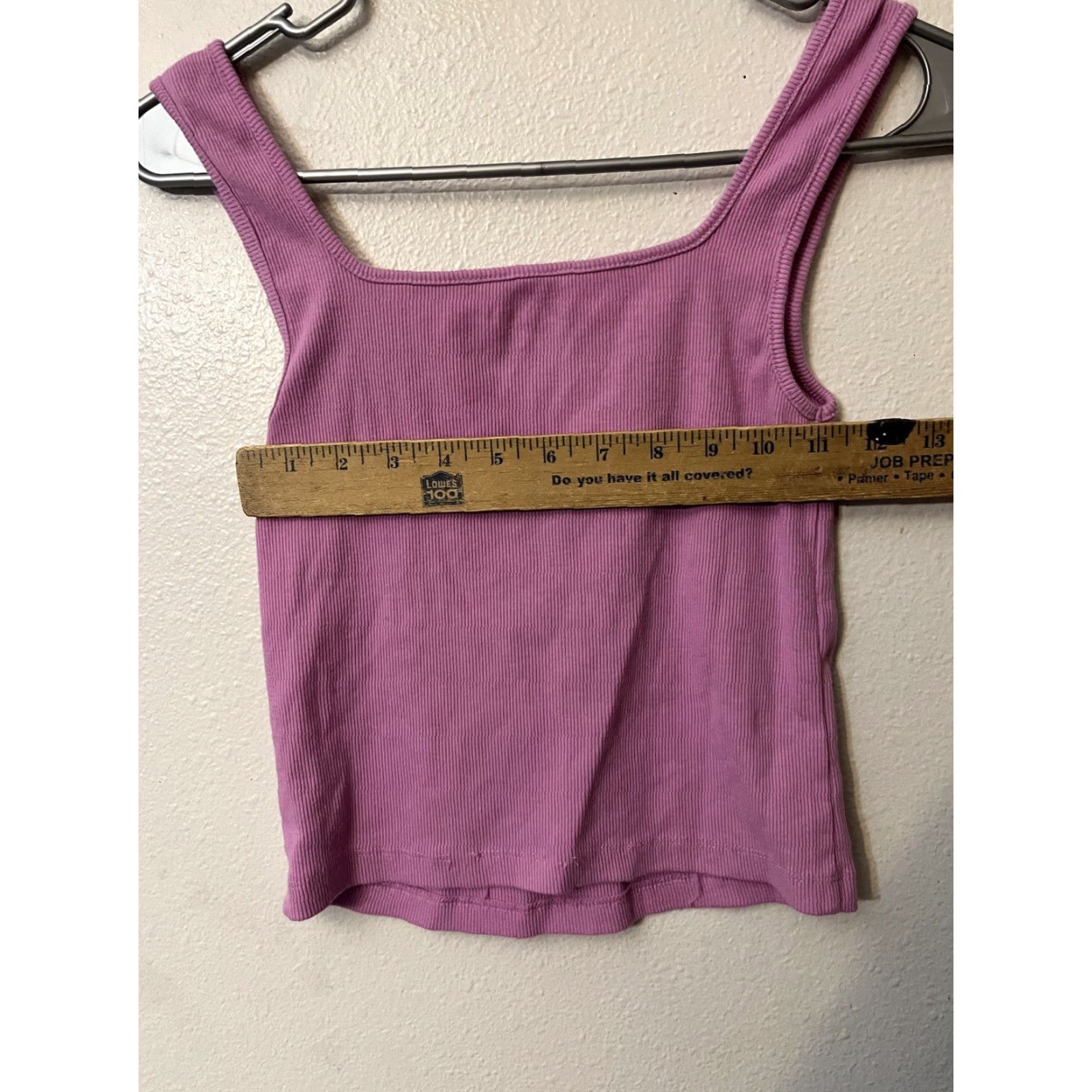 Old Navy Old Navy Tank Top Purple Cotton Round Neck Cropped M Women's Short Sleeve Shirt Size M / US 6-8 / IT 42-44 - 5 Thumbnail