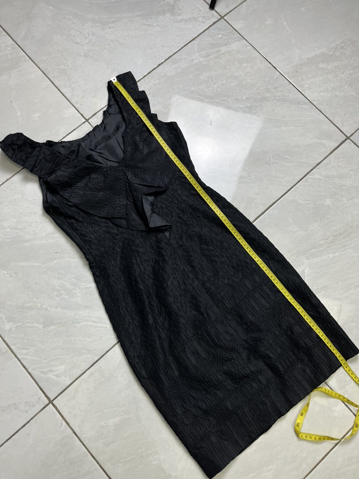 Moschino Black dress pleated moschino midi dress Size S / US 4 / IT 40 - 2 Thumbnail