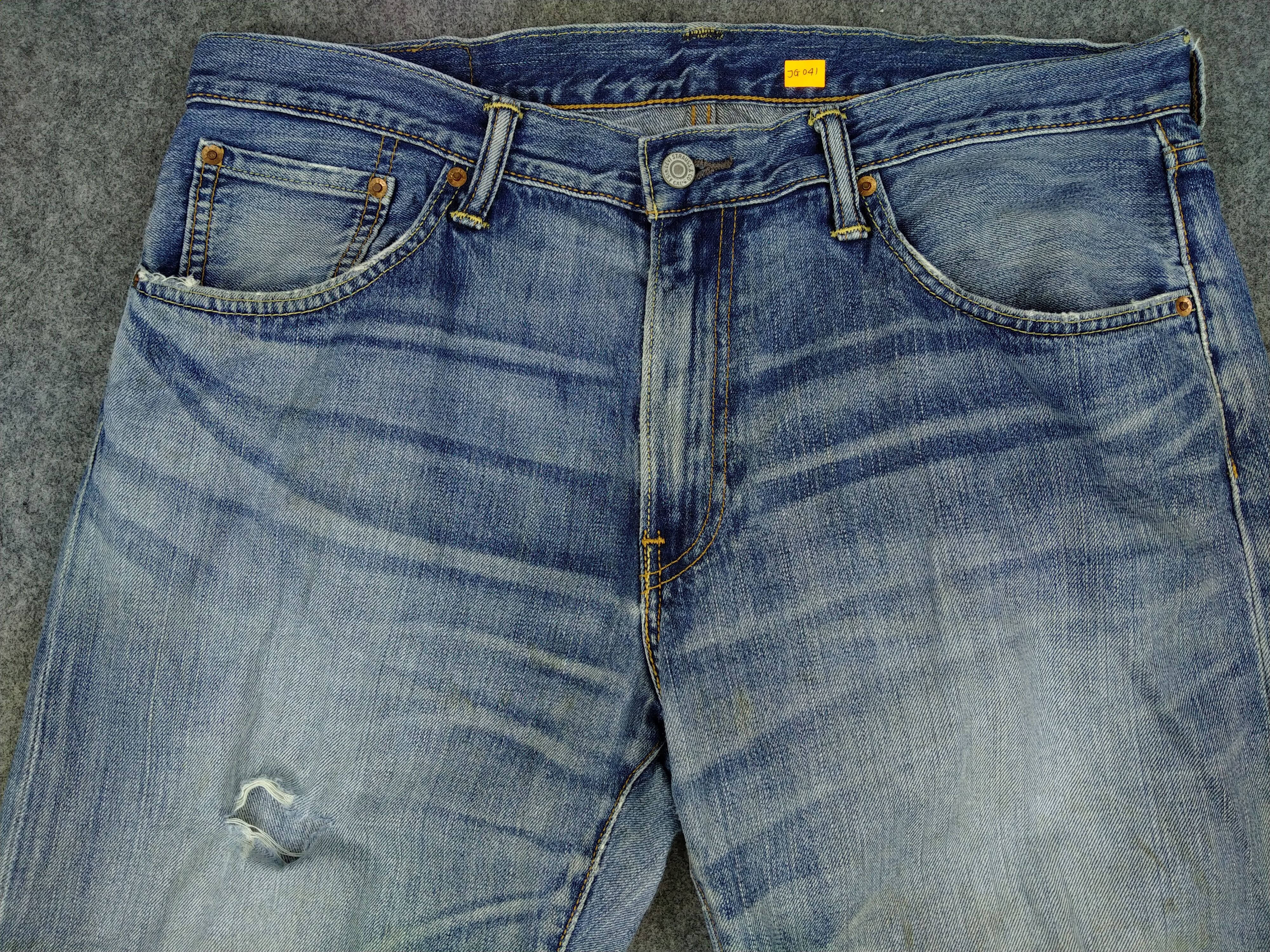 Levi's Faded Blue Levi's 503 Jeans 37x28 Denim -JG041 Size US 37 - 3 Thumbnail