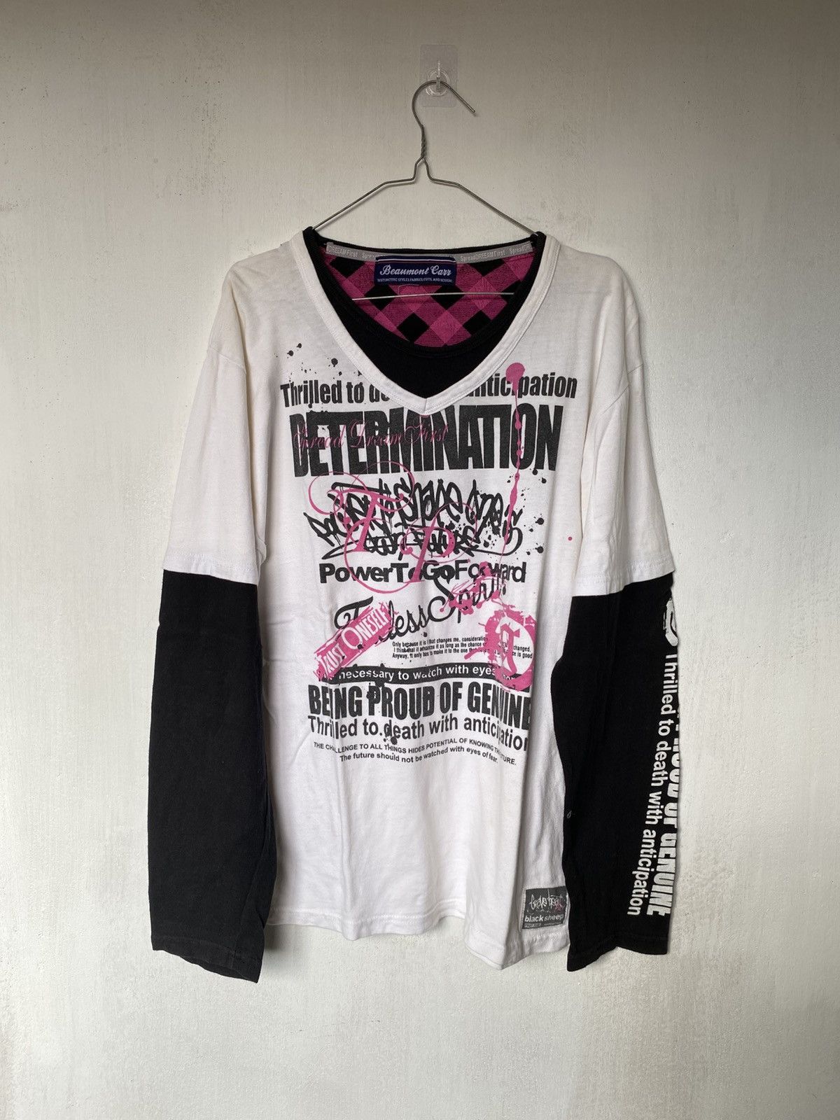 Hysteric Glamour × If Six Was Nine × Japanese Brand Beaumont Carr Poem Double Layer Longsleeve Size US L / EU 52-54 / 3 - 1 Thumbnail